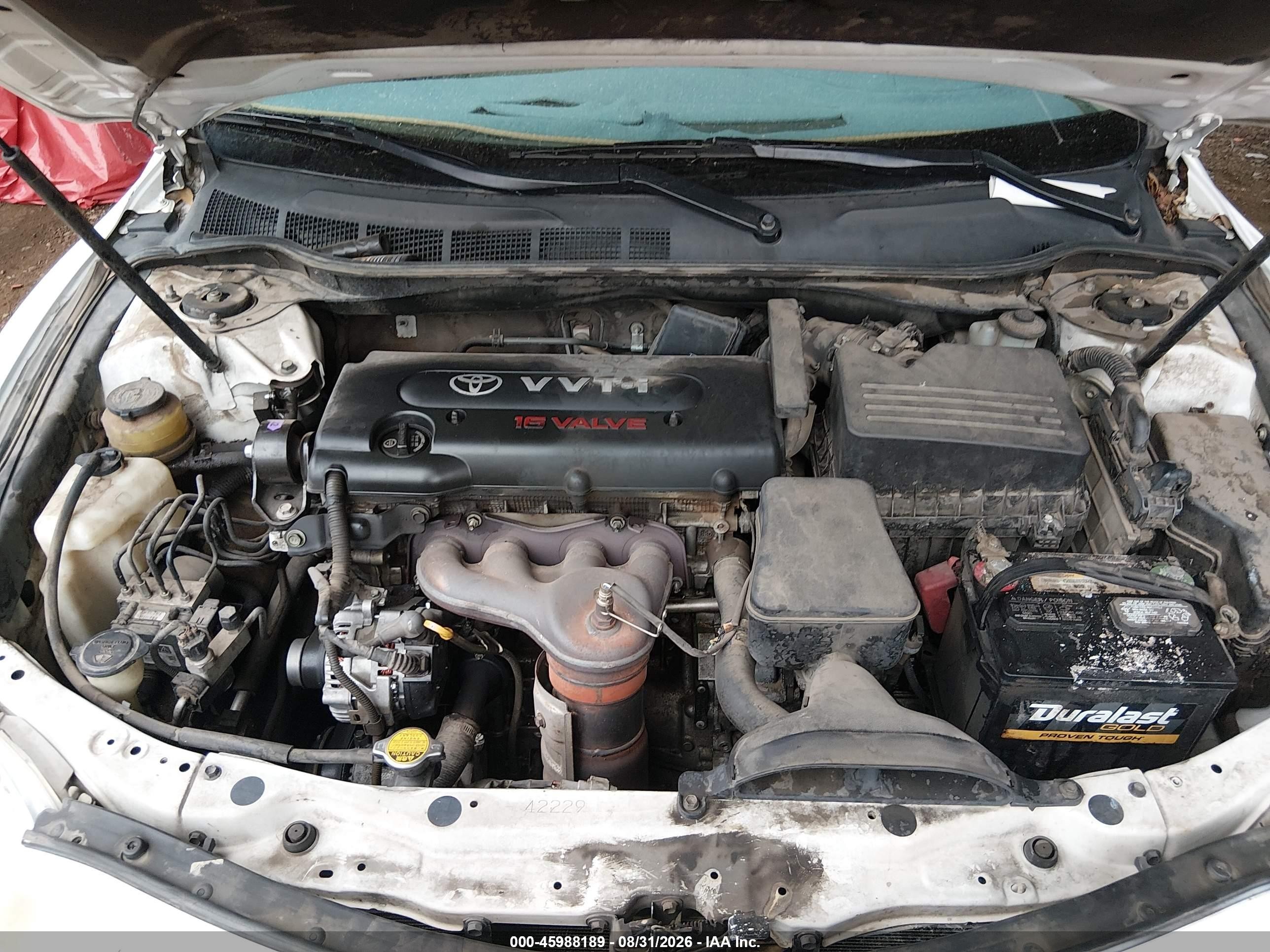 2008 Toyota Camry Le Белый vin: 4T4BE46K38R043103