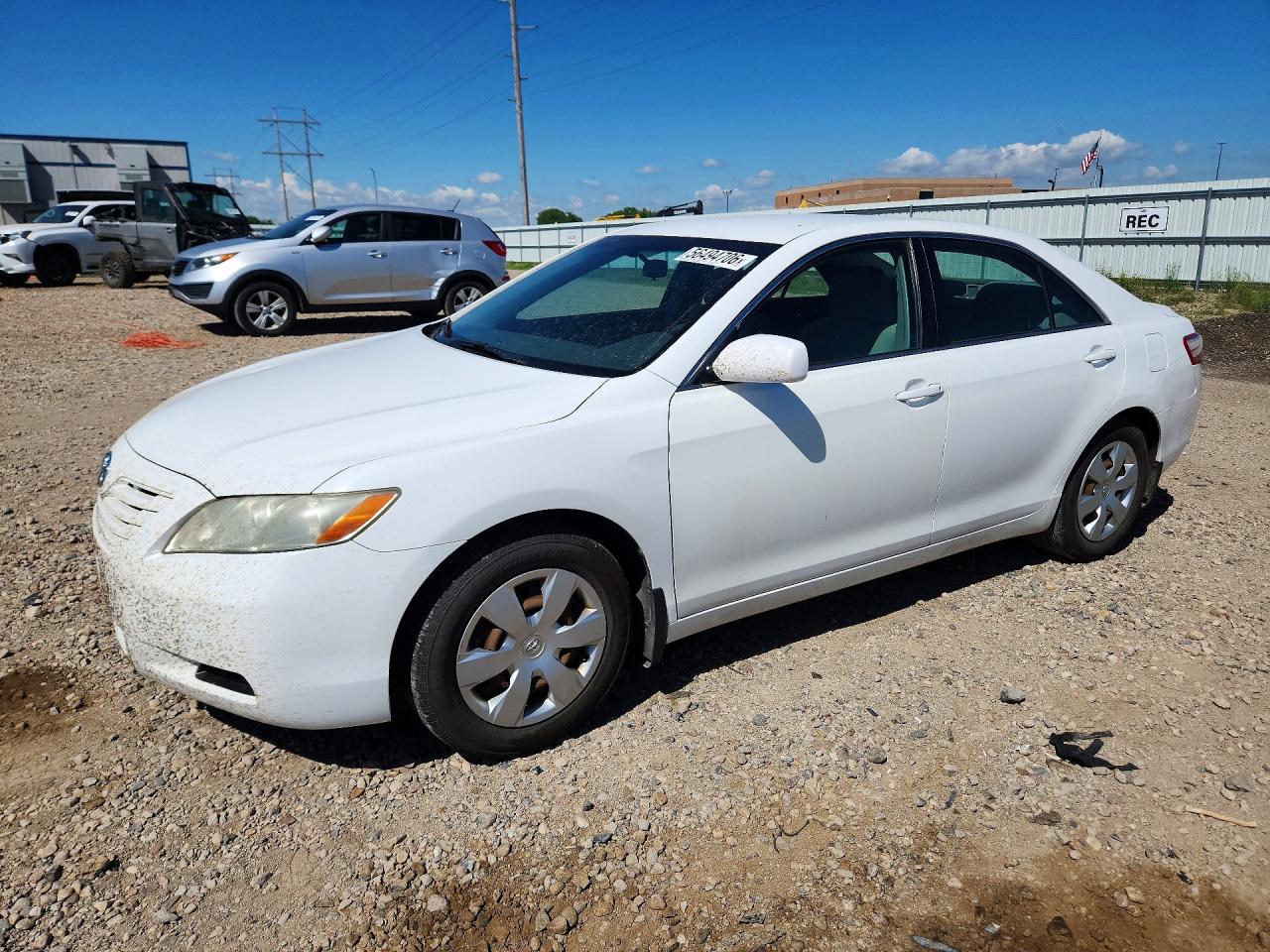 2009 Toyota Camry Le White vin: 4T4BE46K39R078872