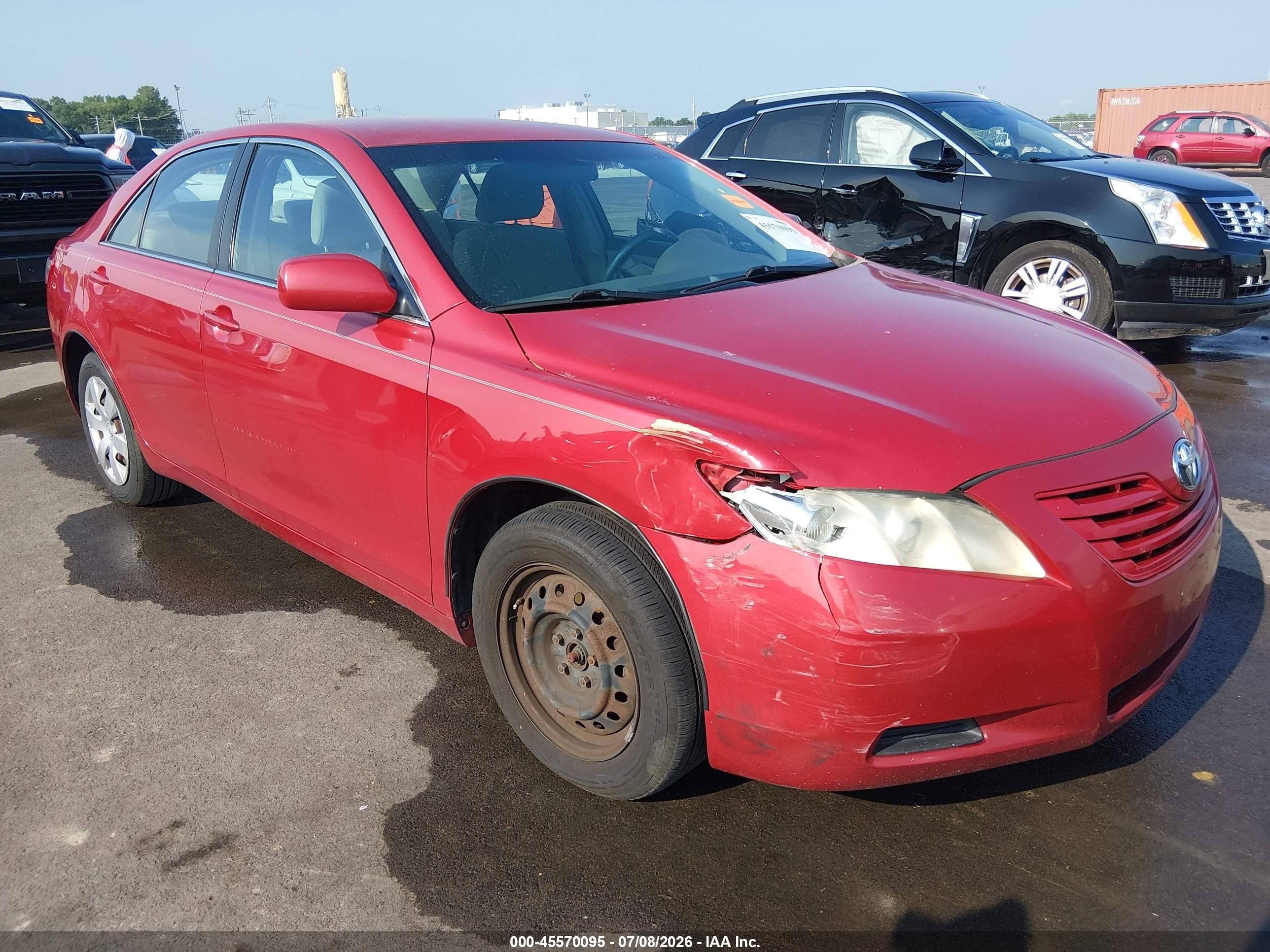 2009 Toyota Camry Le Red vin: 4T4BE46K39R093324