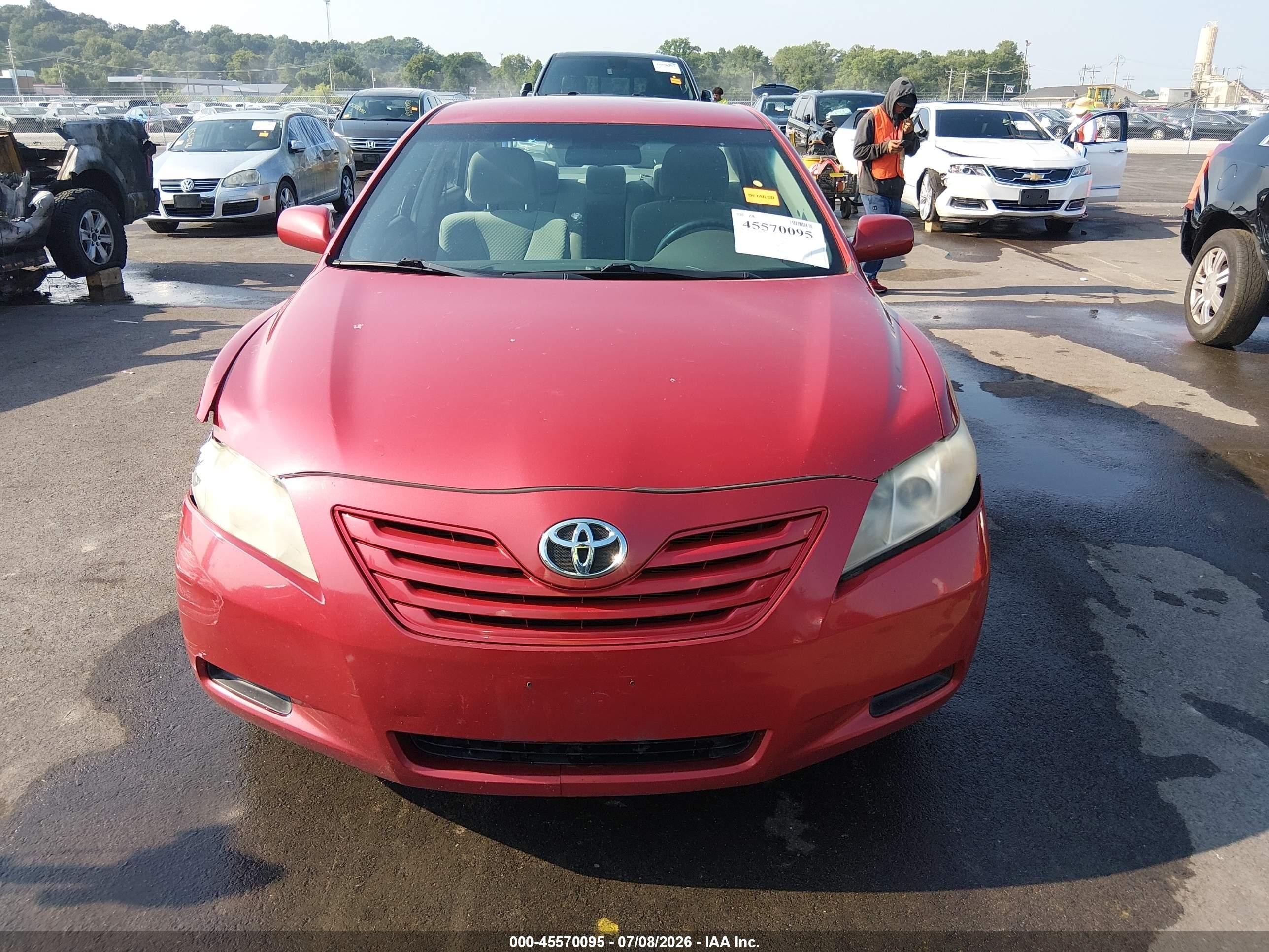 2009 Toyota Camry Le Red vin: 4T4BE46K39R093324