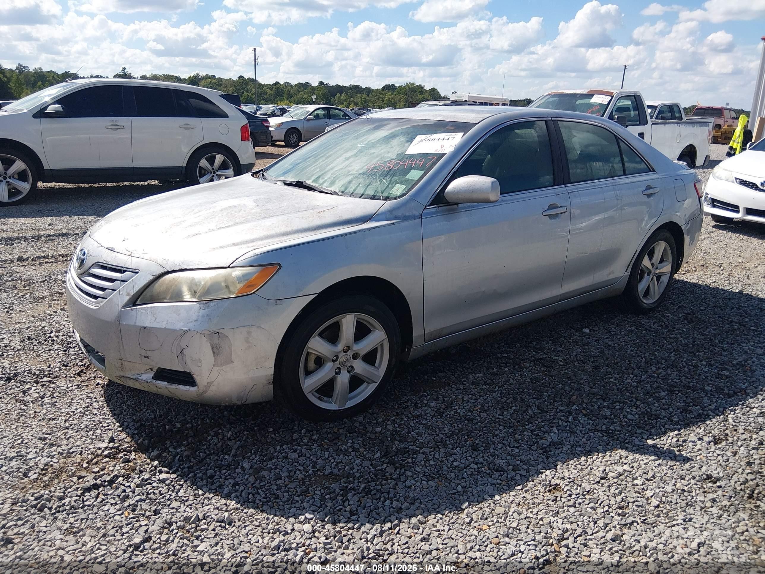2007 Toyota Camry Le Silver vin: 4T4BE46K47R002526
