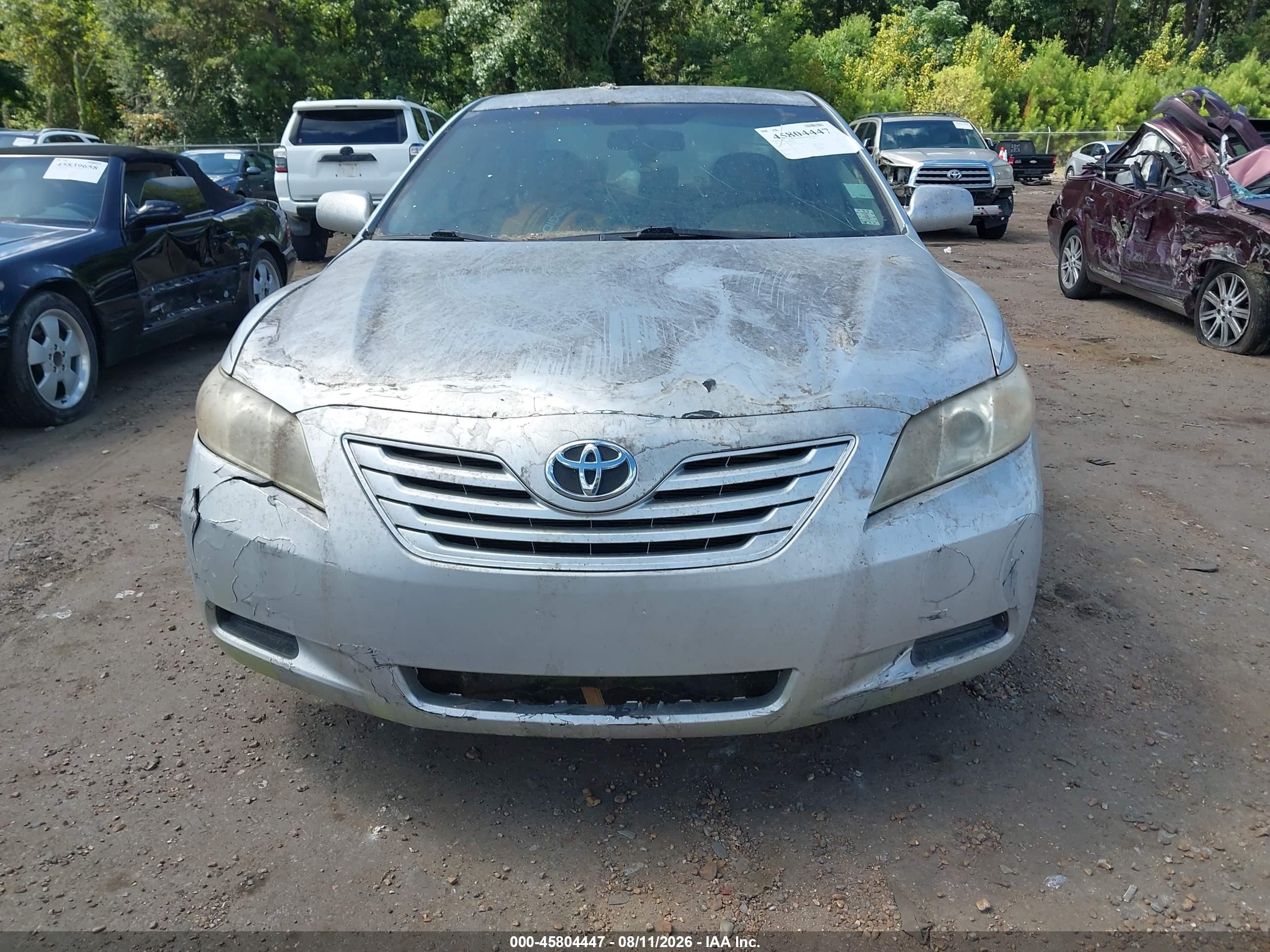 2007 Toyota Camry Le Silver vin: 4T4BE46K47R002526