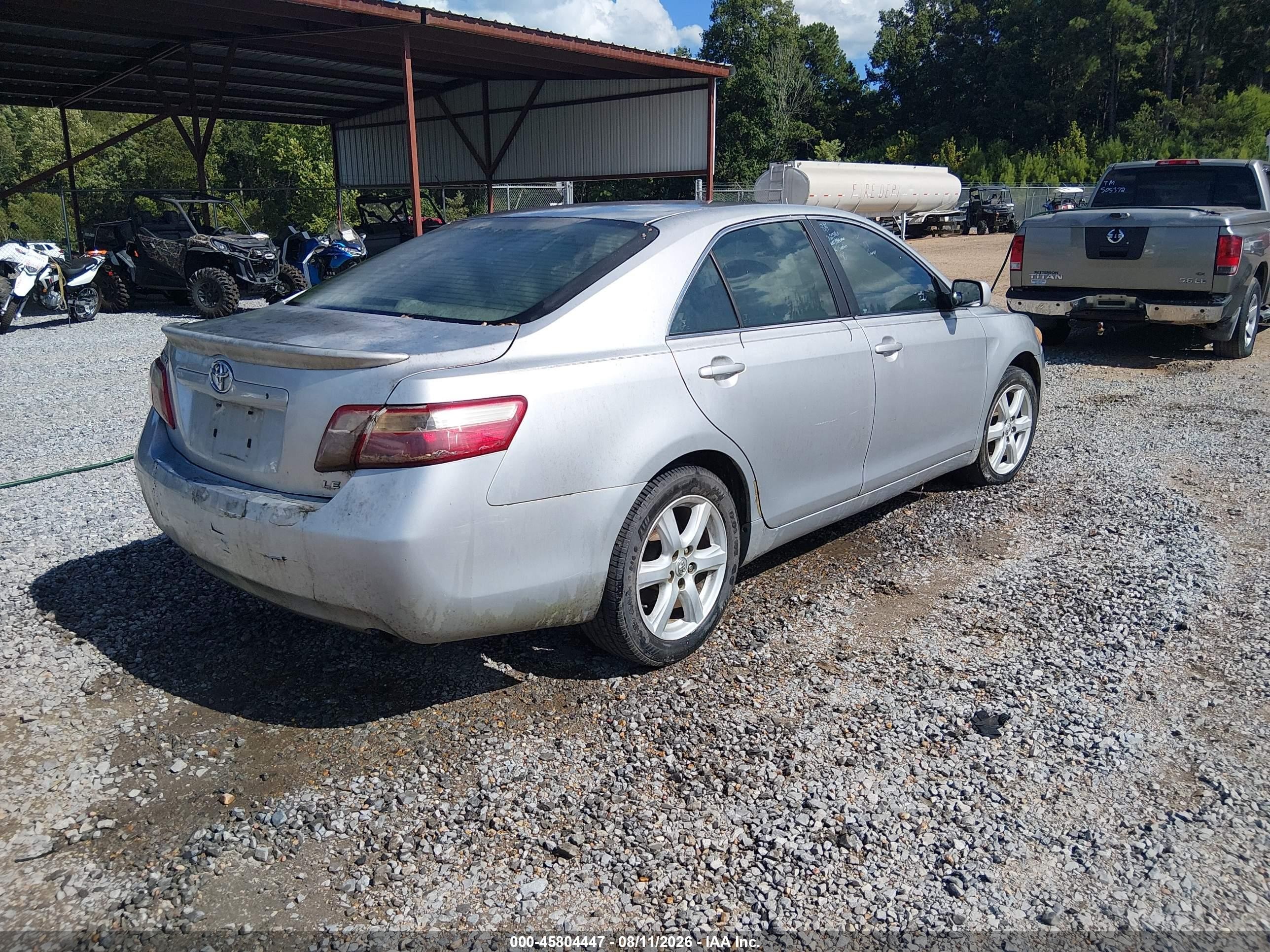 2007 Toyota Camry Le Silver vin: 4T4BE46K47R002526