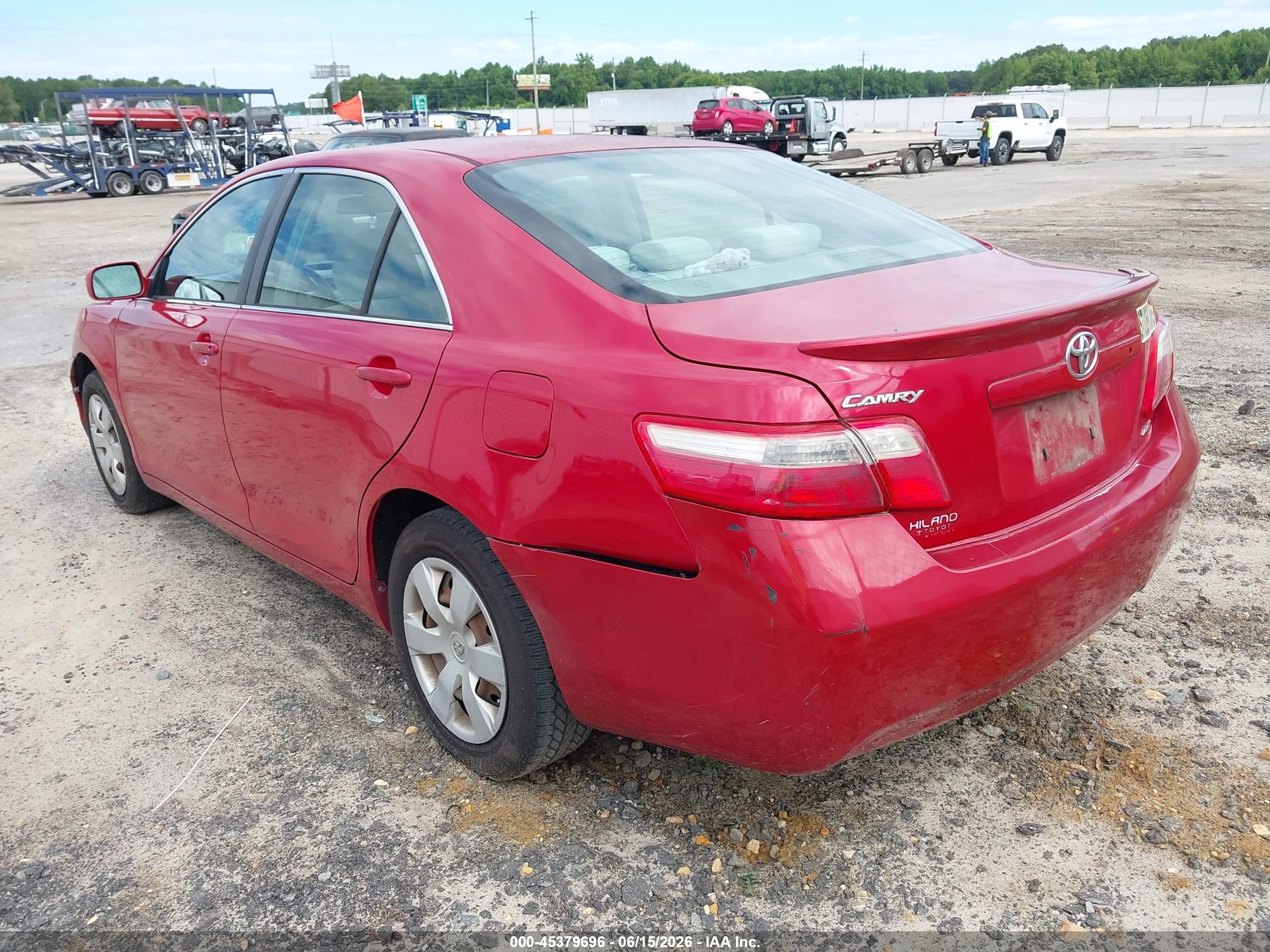 2008 Toyota Camry Le Красный vin: 4T4BE46K48R017853