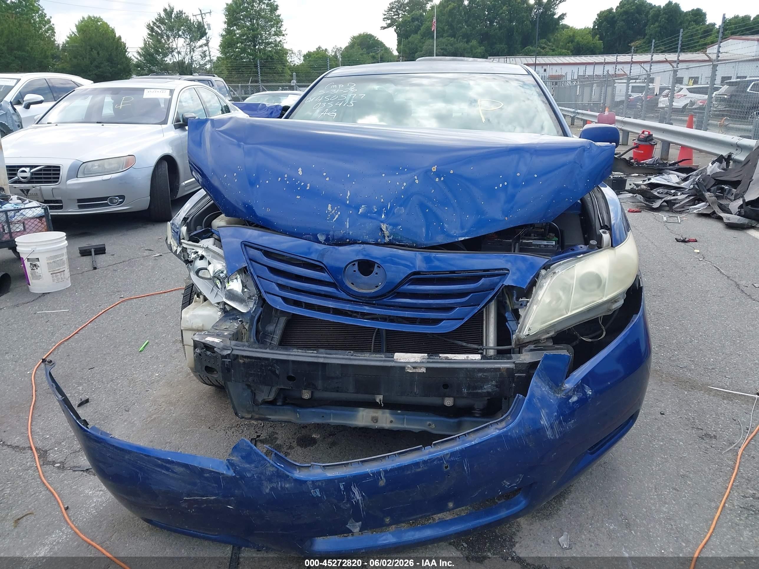 2008 Toyota Camry Le Синий vin: 4T4BE46K48R035415