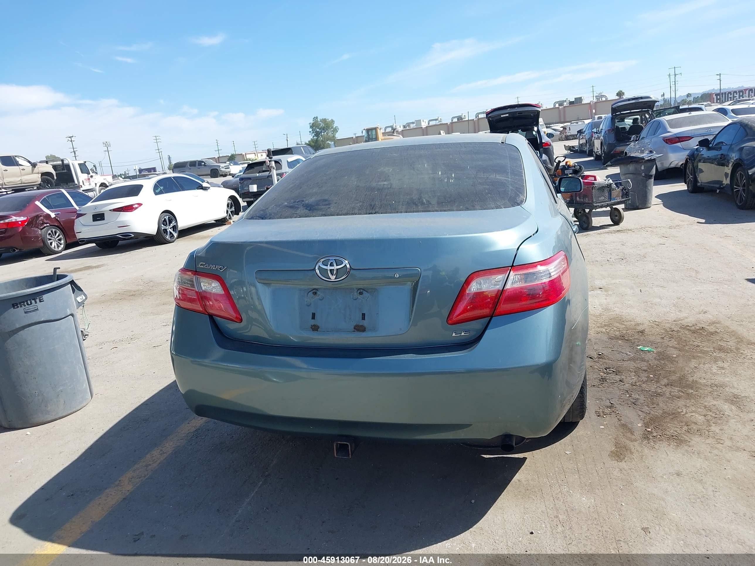 2009 Toyota Camry Le Light Blue vin: 4T4BE46K49R062602