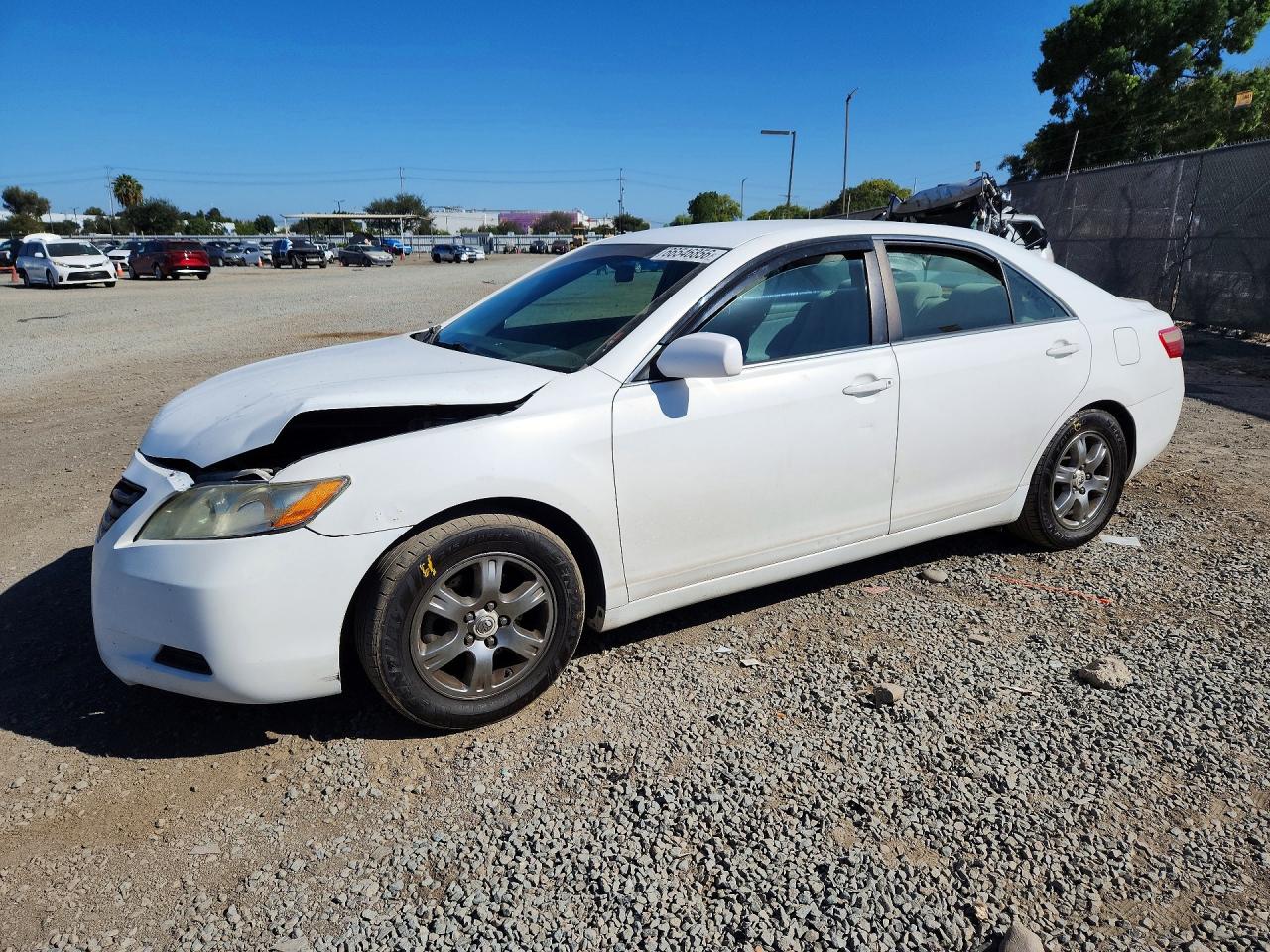 2009 Toyota Camry Le White vin: 4T4BE46K49R072952