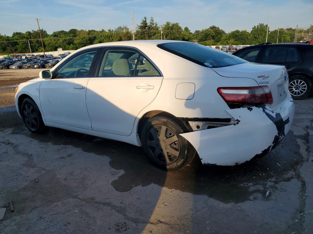 2009 Toyota Camry Le White vin: 4T4BE46K49R090416