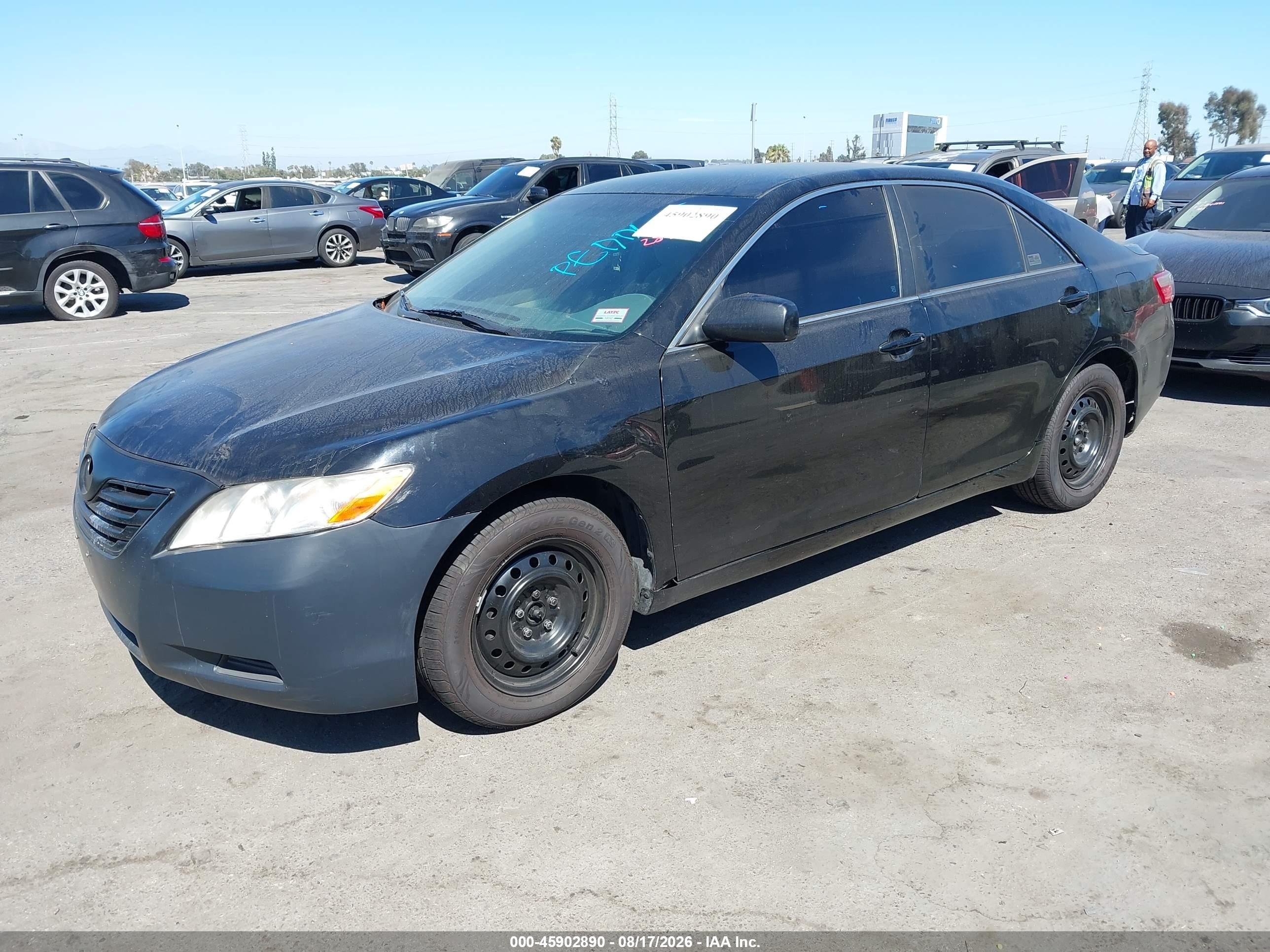 2009 Toyota Camry Le Black vin: 4T4BE46K49R102628