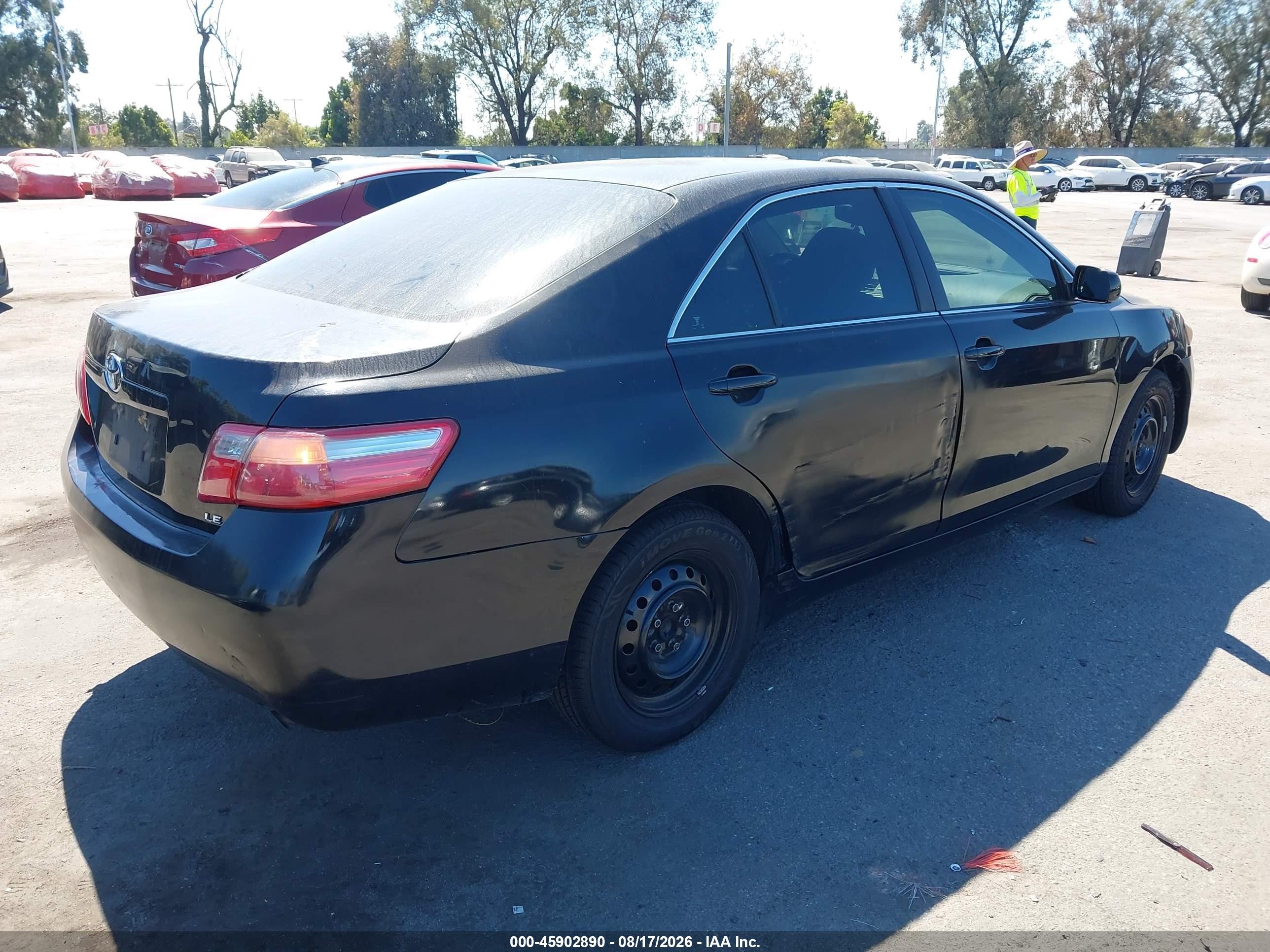 2009 Toyota Camry Le Black vin: 4T4BE46K49R102628