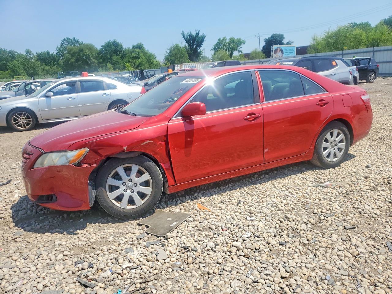 2009 Toyota Camry Xle Red vin: 4T4BE46K49R106713