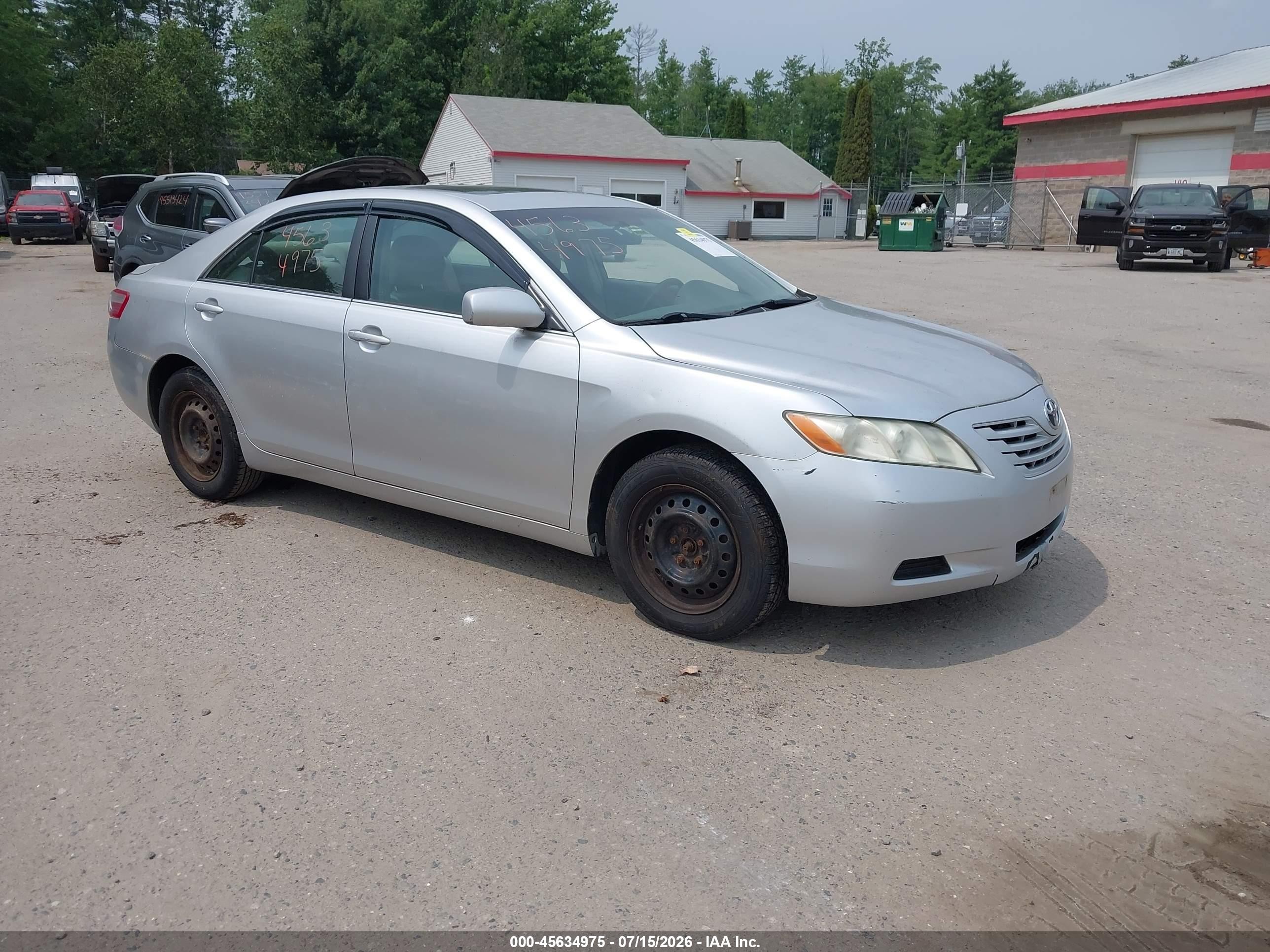 2008 Toyota Camry Le Silver vin: 4T4BE46K58R019840