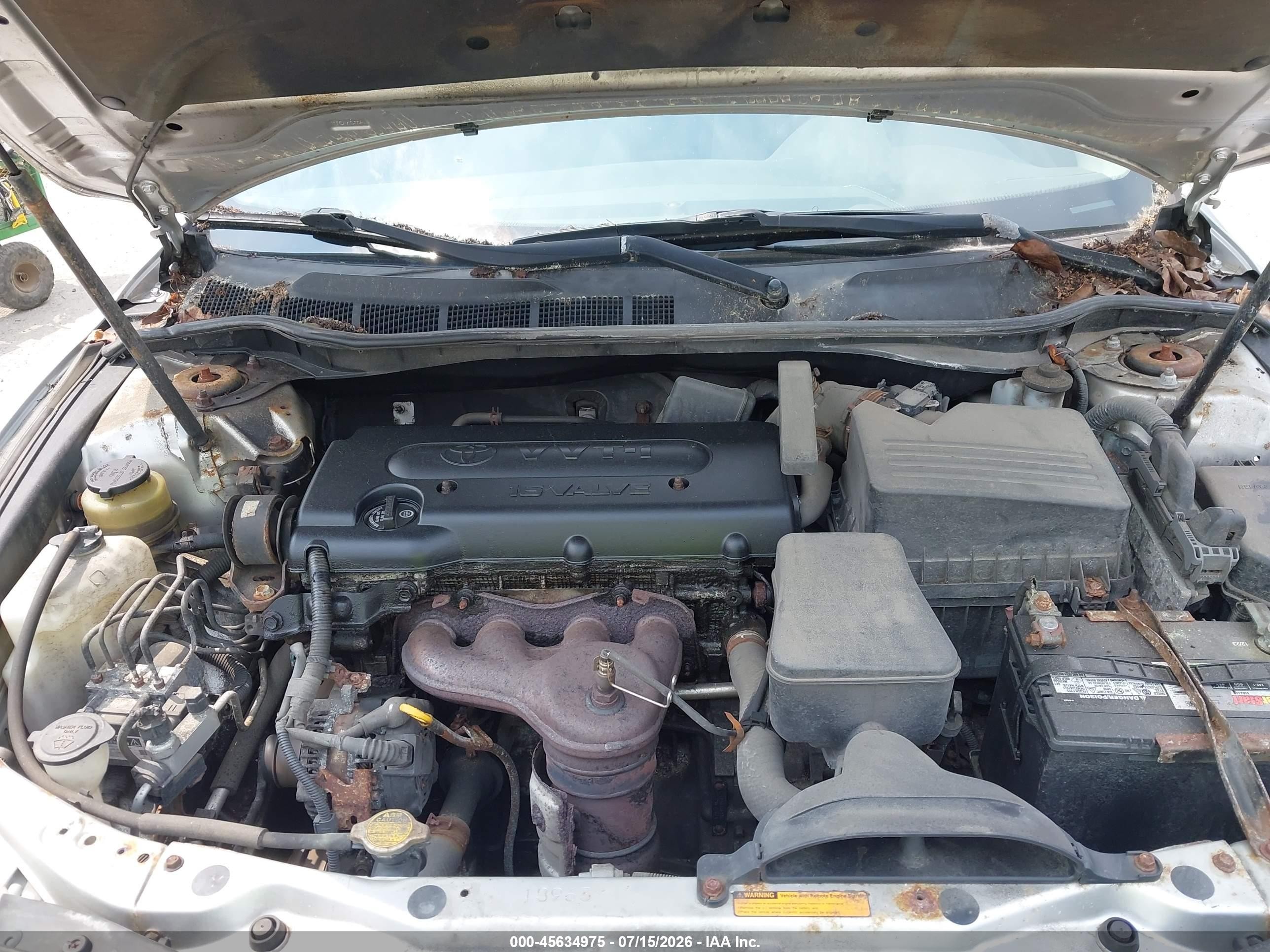 2008 Toyota Camry Le Silver vin: 4T4BE46K58R019840