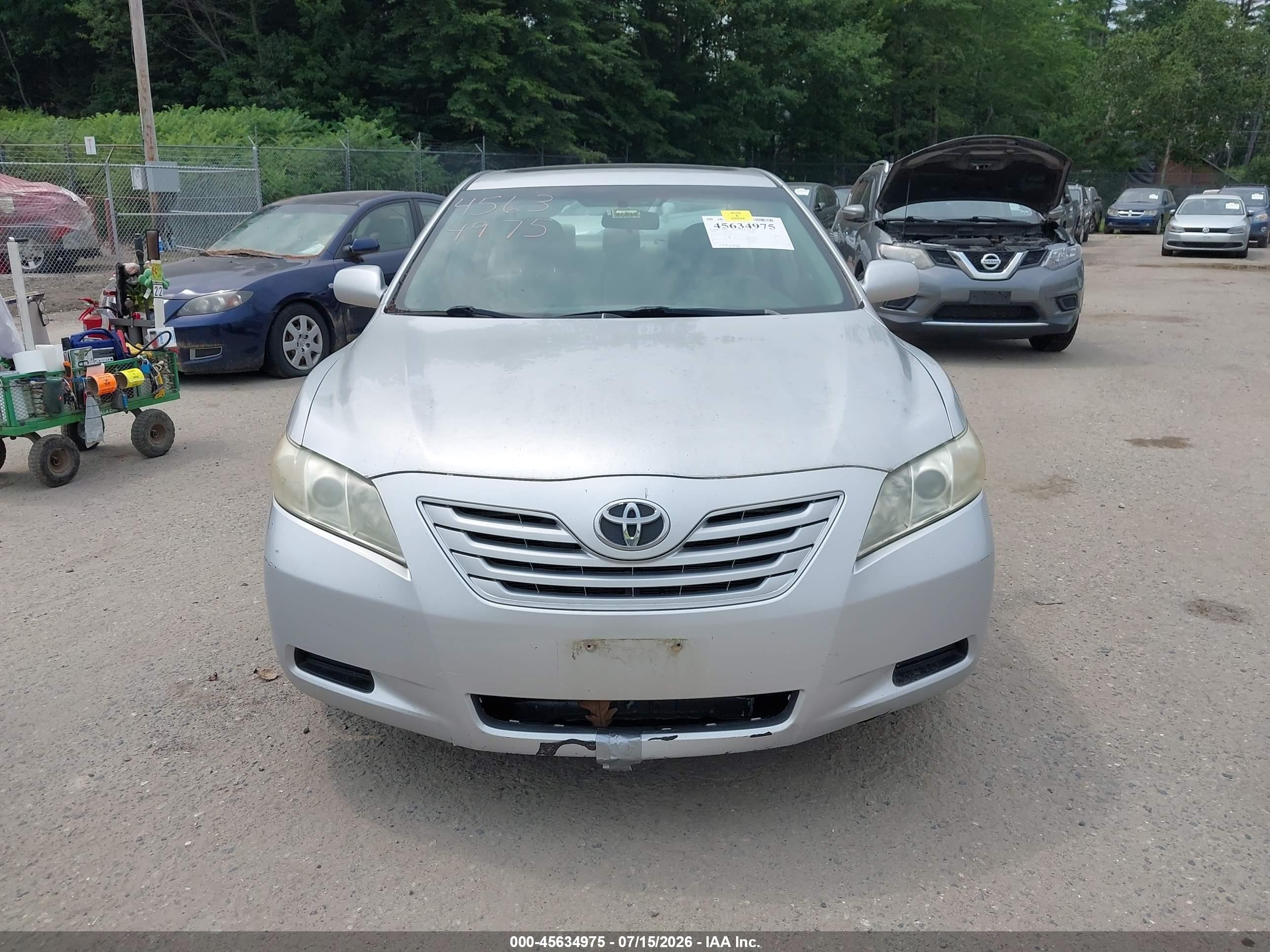 2008 Toyota Camry Le Silver vin: 4T4BE46K58R019840