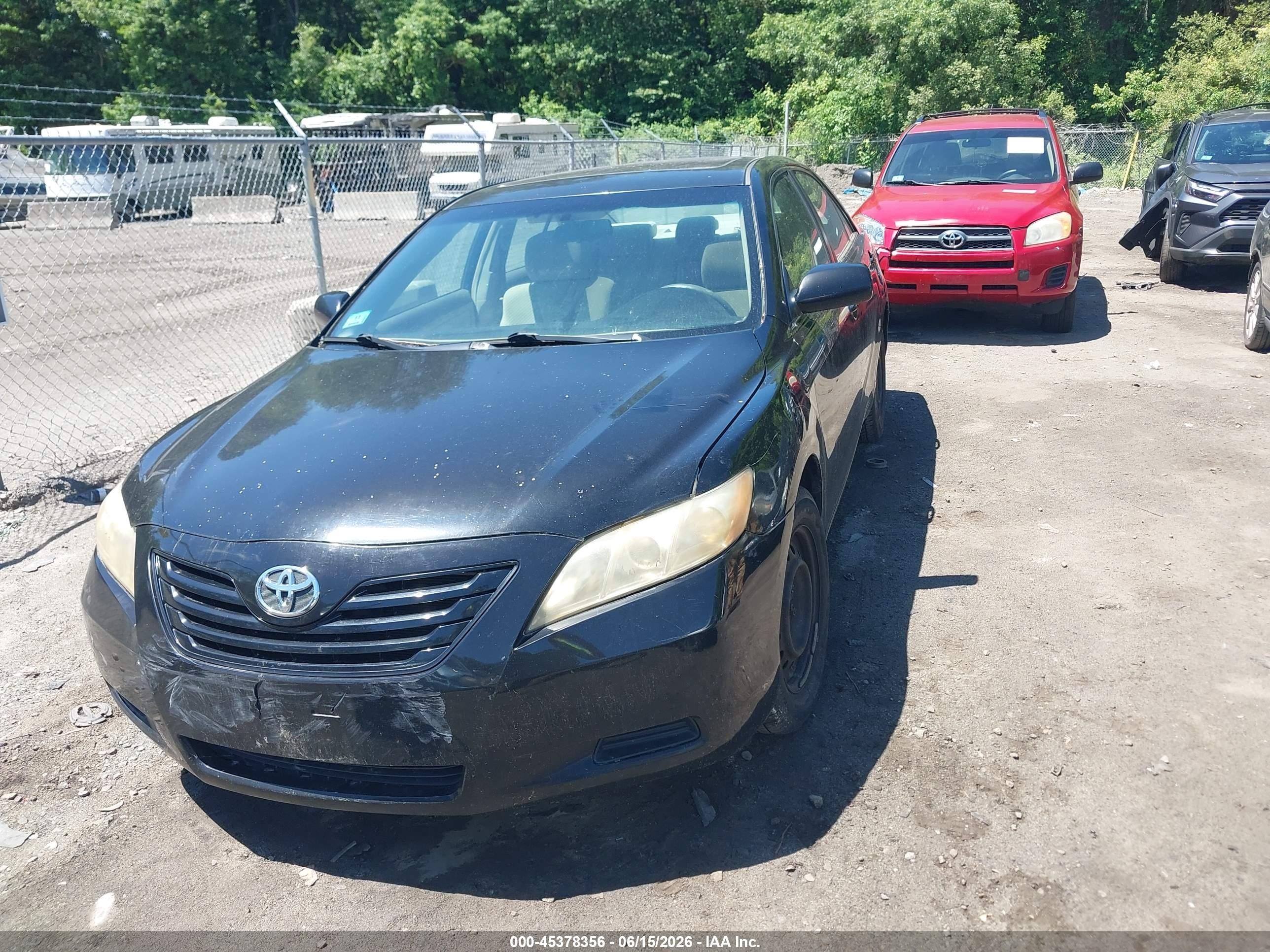 2008 Toyota Camry Le Black vin: 4T4BE46K58R036072