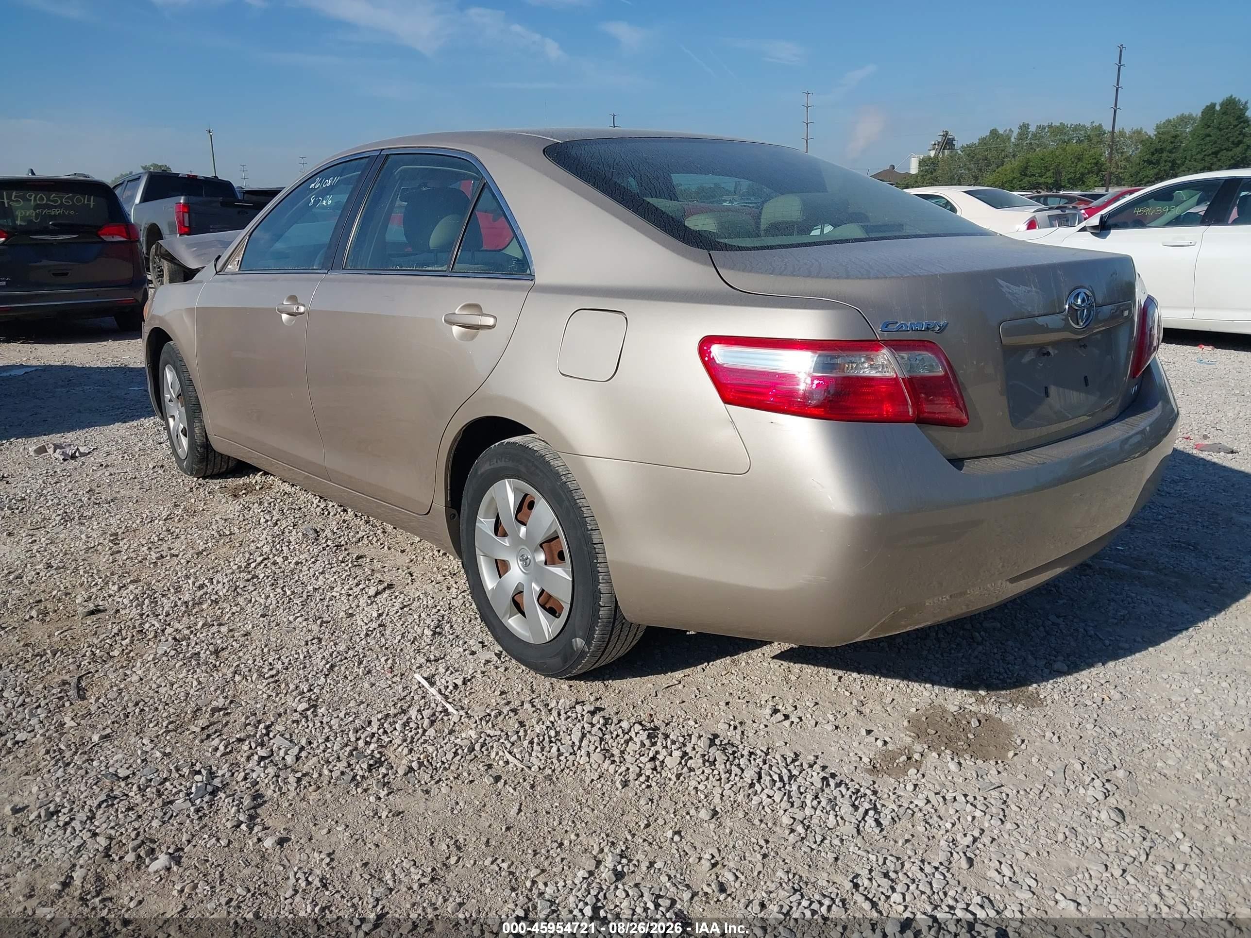 2009 Toyota Camry Le Gold vin: 4T4BE46K59R053861