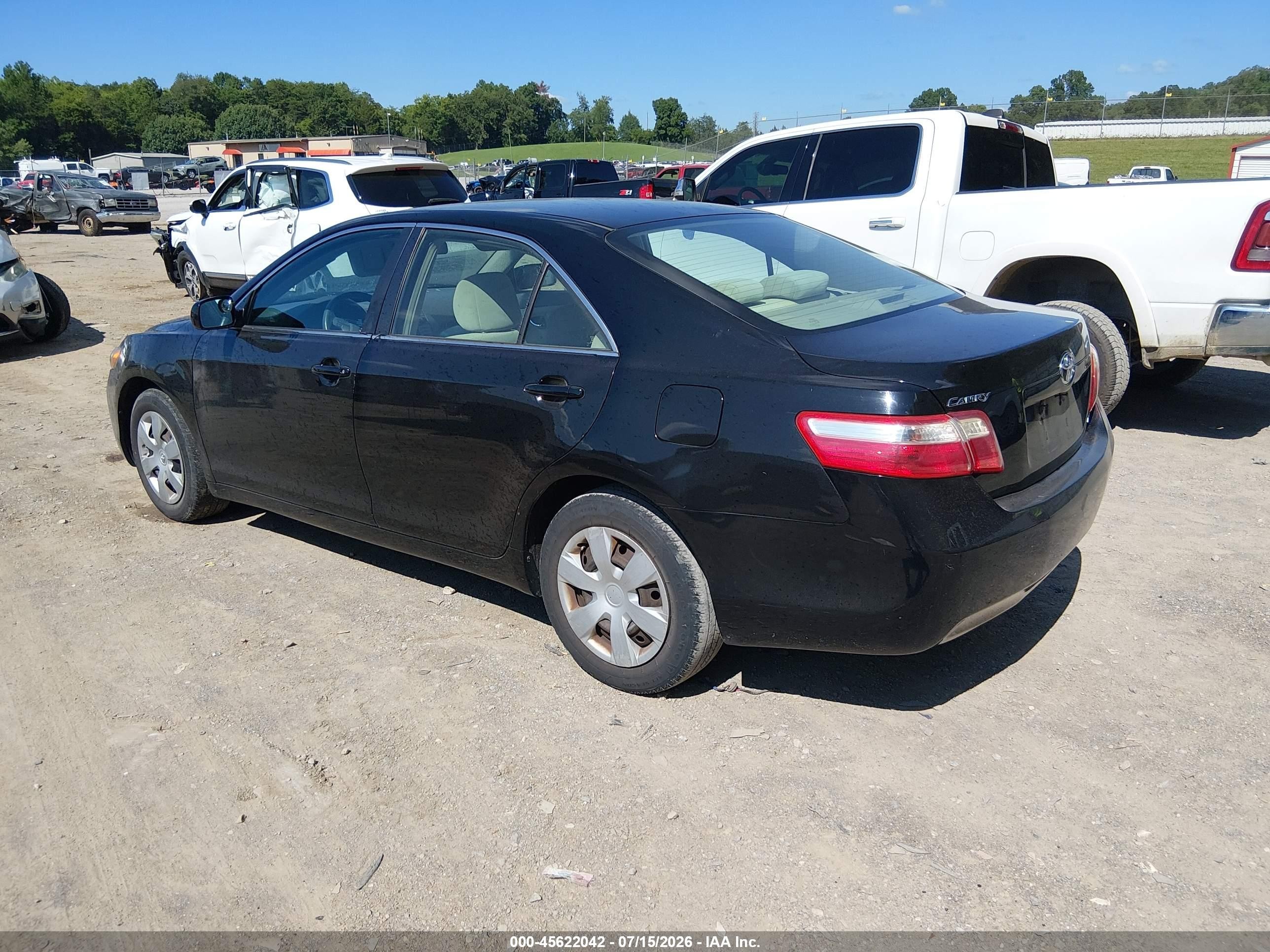 2009 Toyota Camry Le Black vin: 4T4BE46K59R064293