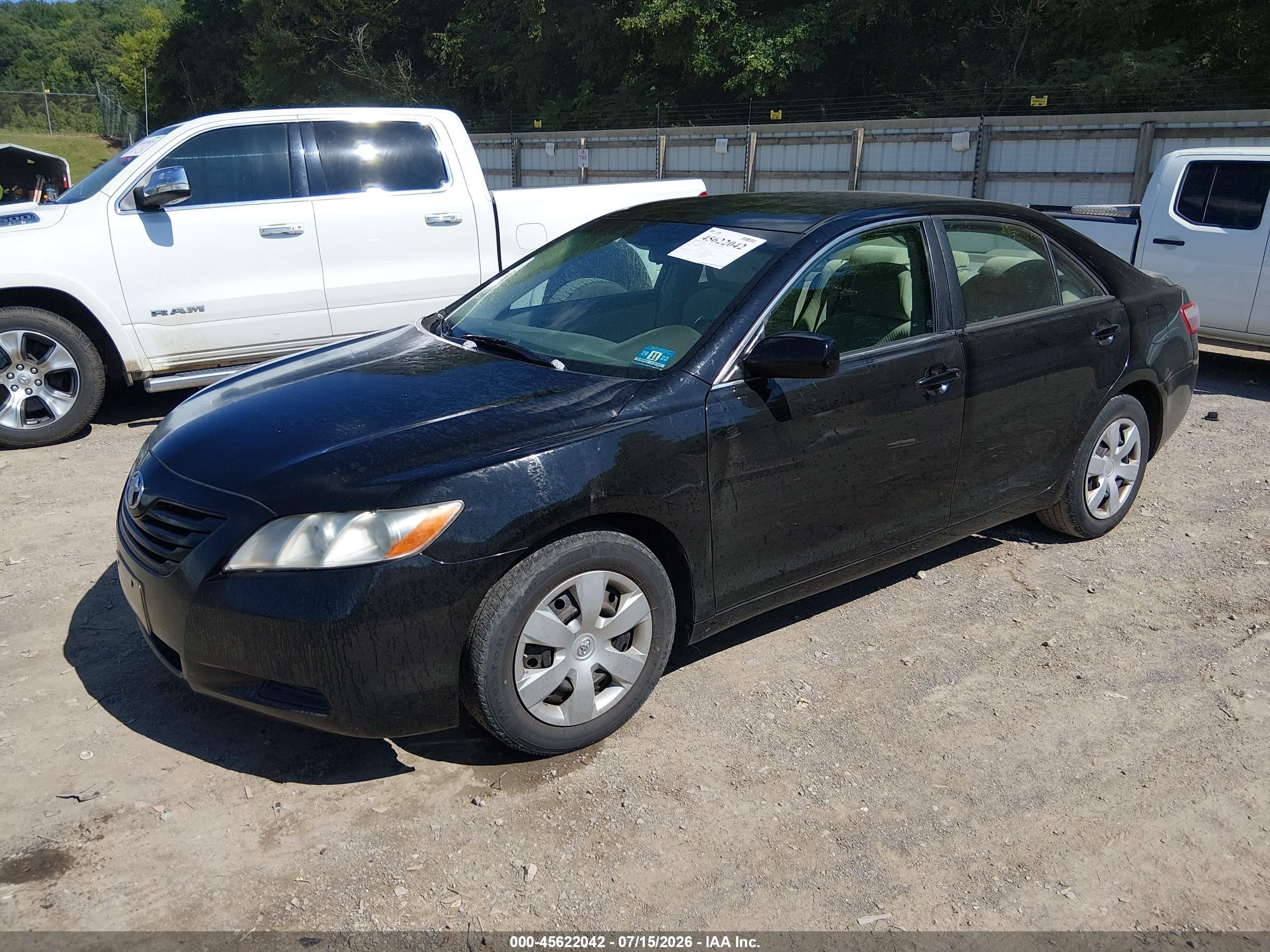 2009 Toyota Camry Le Black vin: 4T4BE46K59R064293