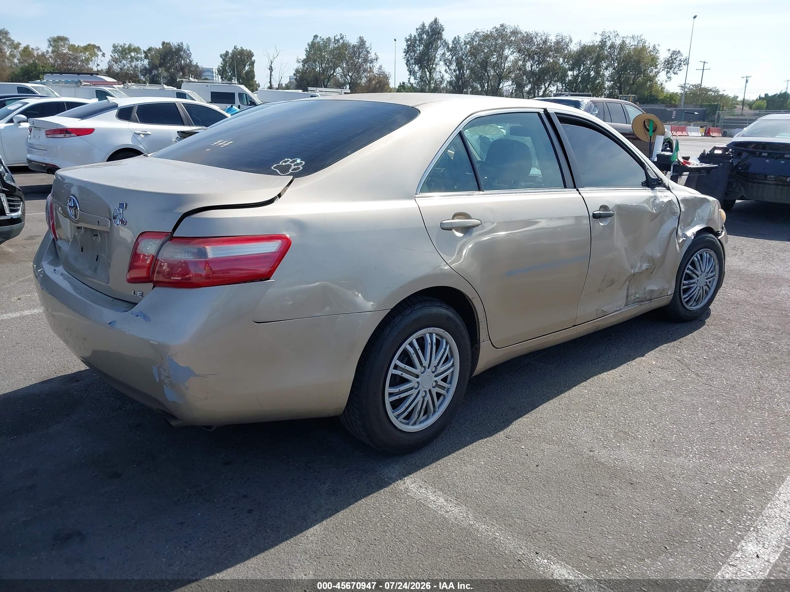 2009 Toyota Camry Le Tan vin: 4T4BE46K59R066044