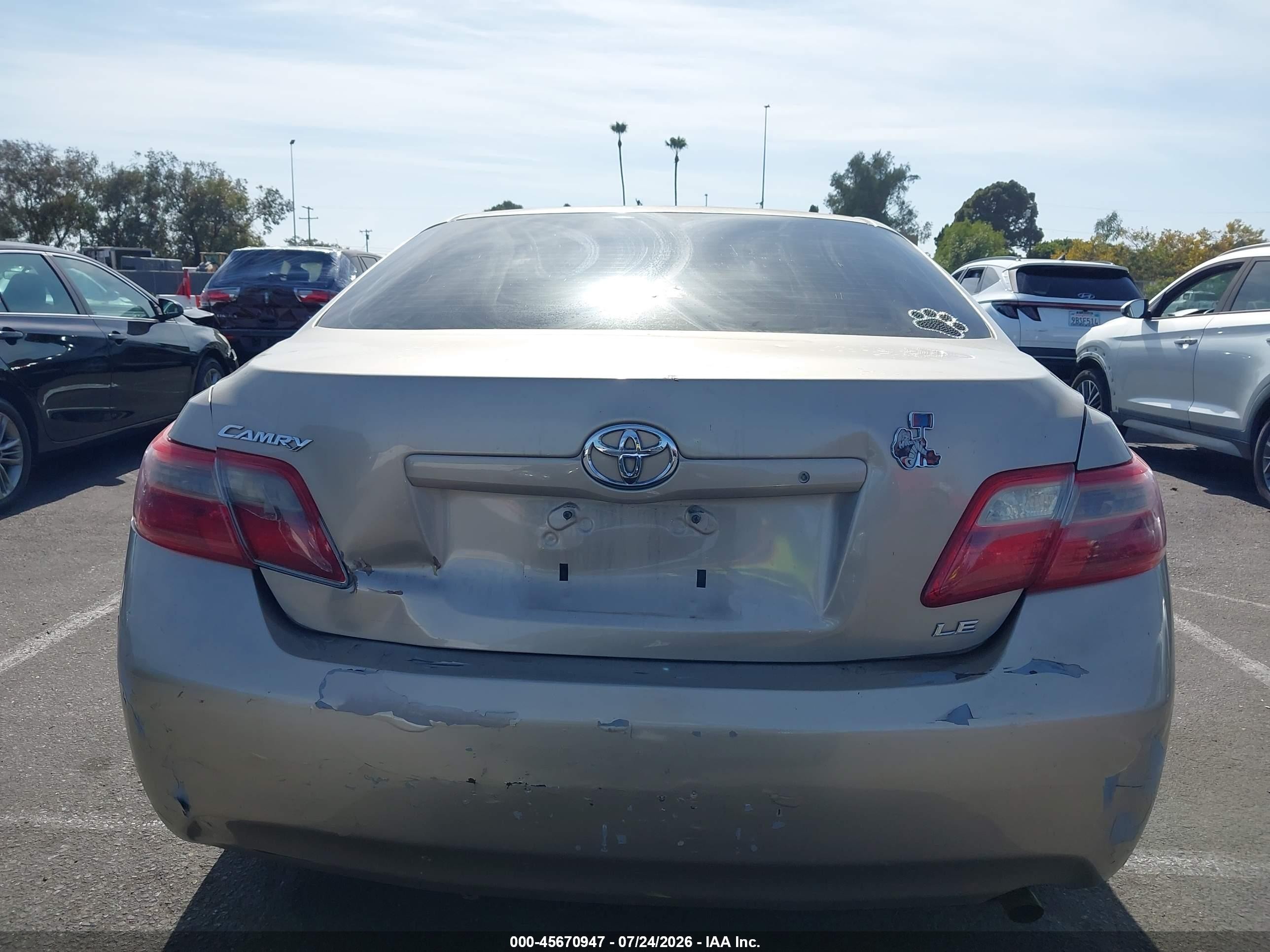 2009 Toyota Camry Le Tan vin: 4T4BE46K59R066044