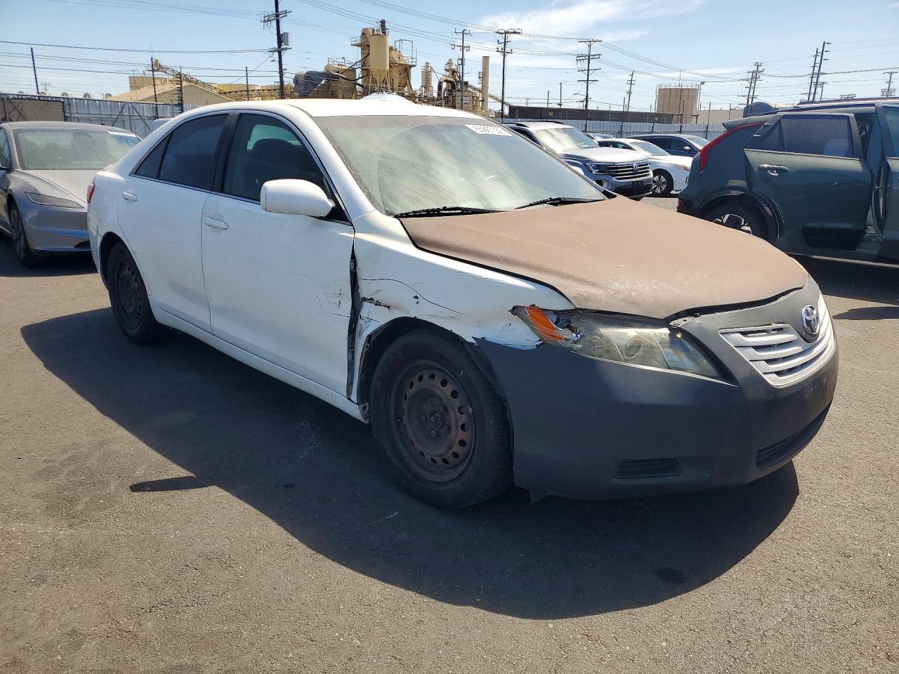 2009 Toyota Camry Le White vin: 4T4BE46K59R077397