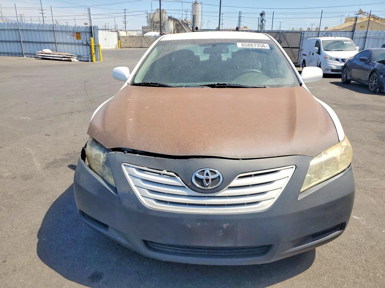 2009 Toyota Camry Le White vin: 4T4BE46K59R077397