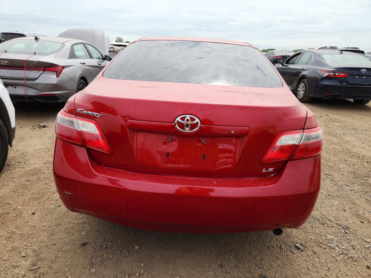 2009 Toyota Camry Le Красный vin: 4T4BE46K59R089260