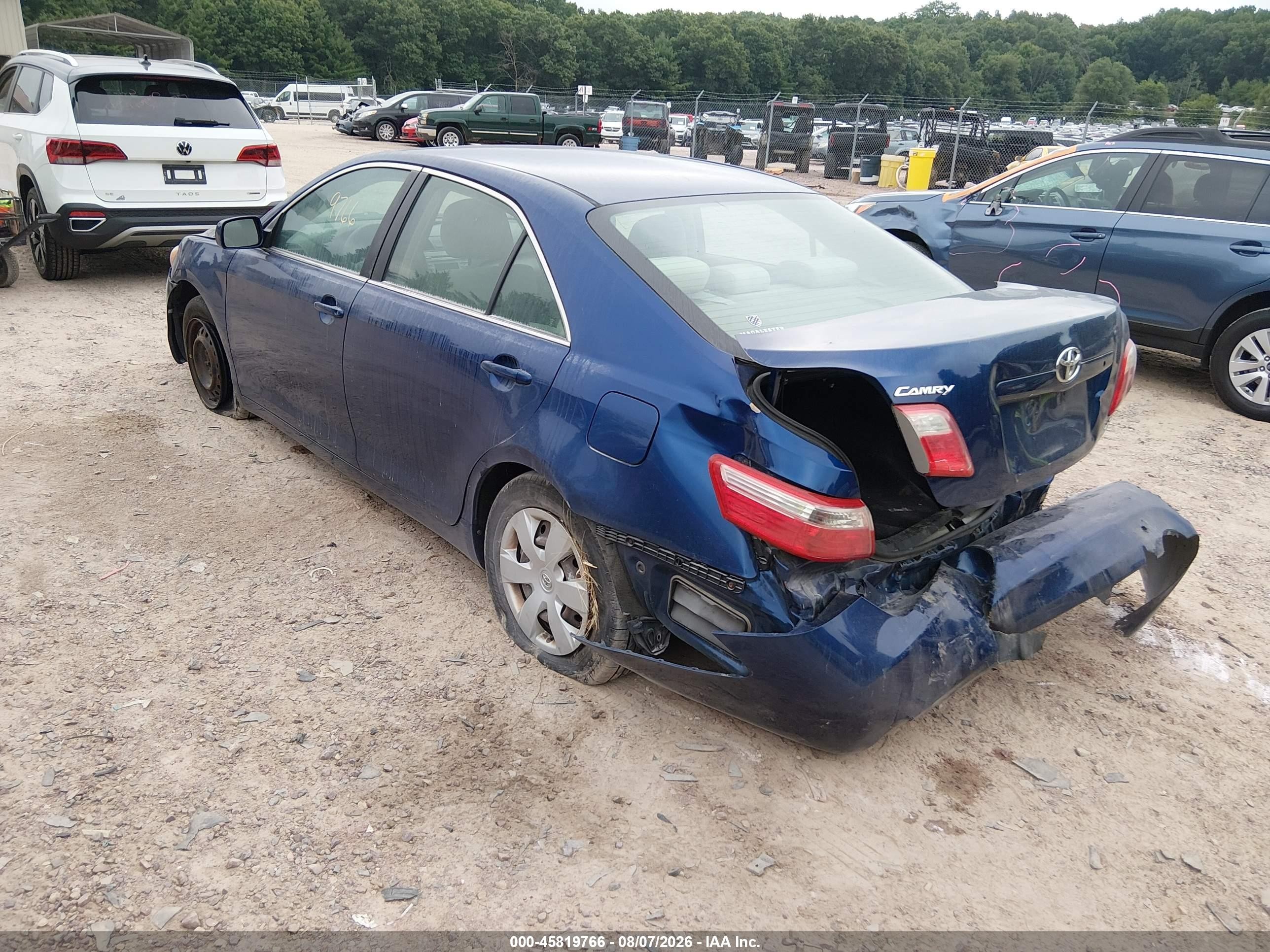 2009 Toyota Camry Le Blue vin: 4T4BE46K59R098590