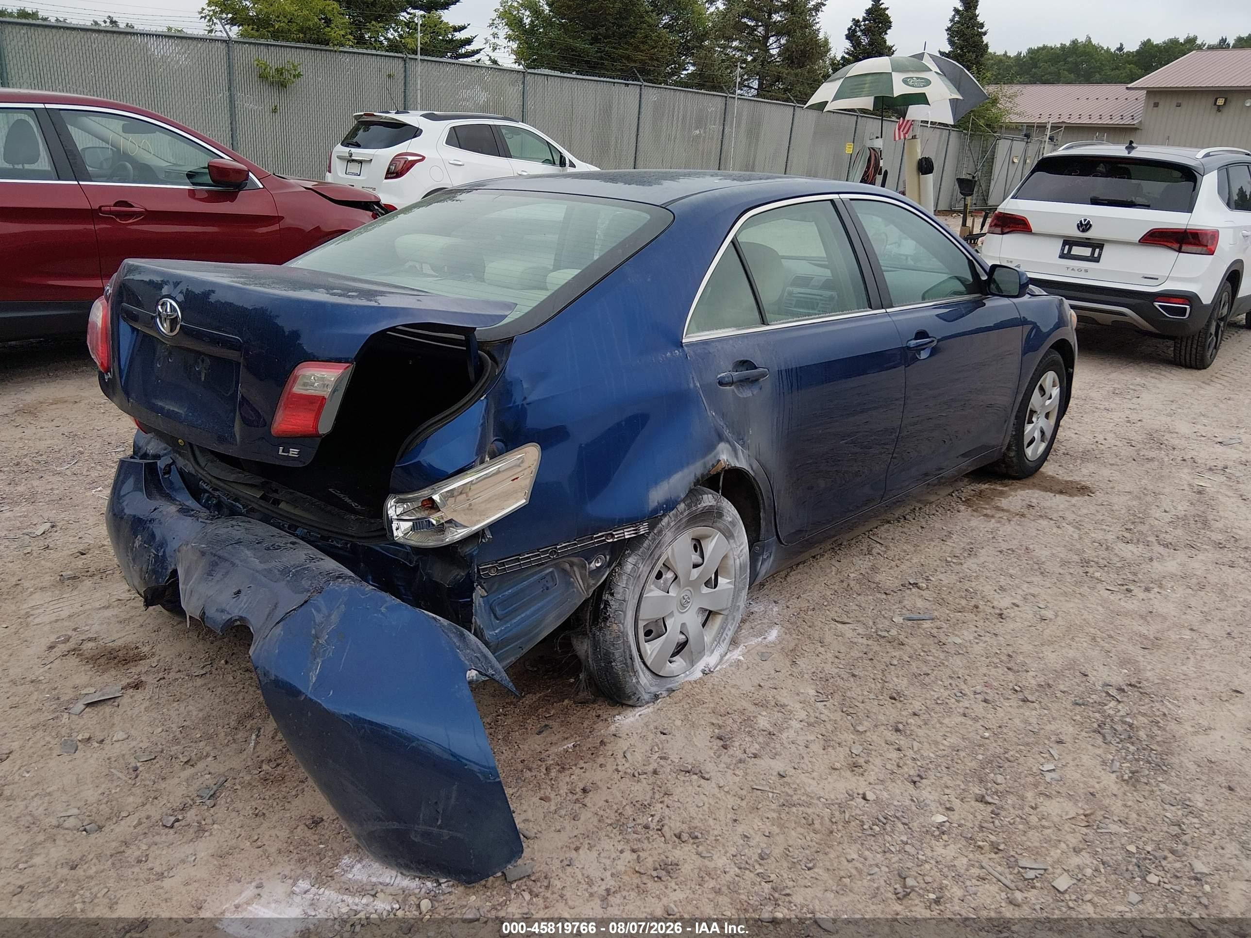 2009 Toyota Camry Le Blue vin: 4T4BE46K59R098590