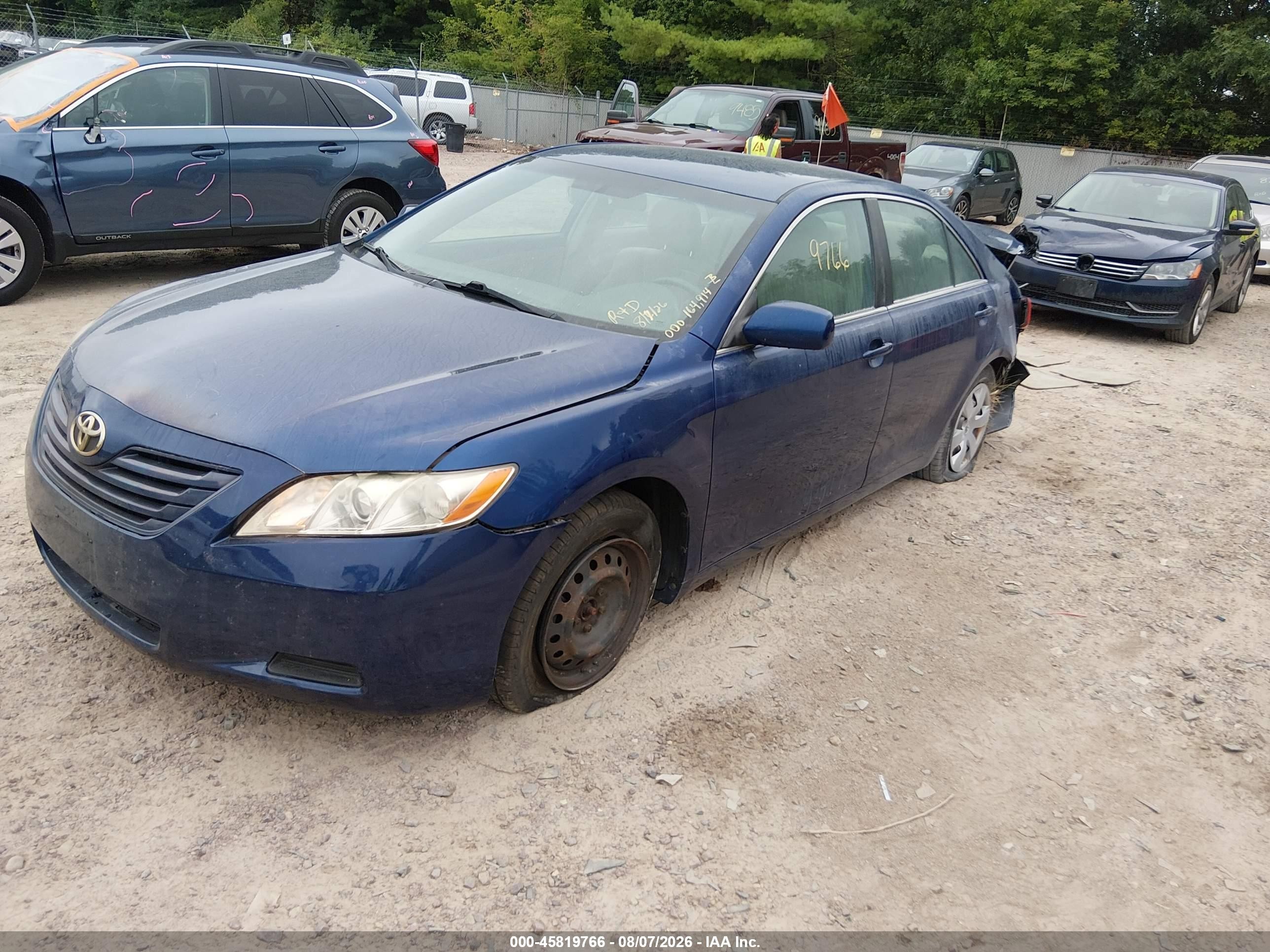 2009 Toyota Camry Le Blue vin: 4T4BE46K59R098590