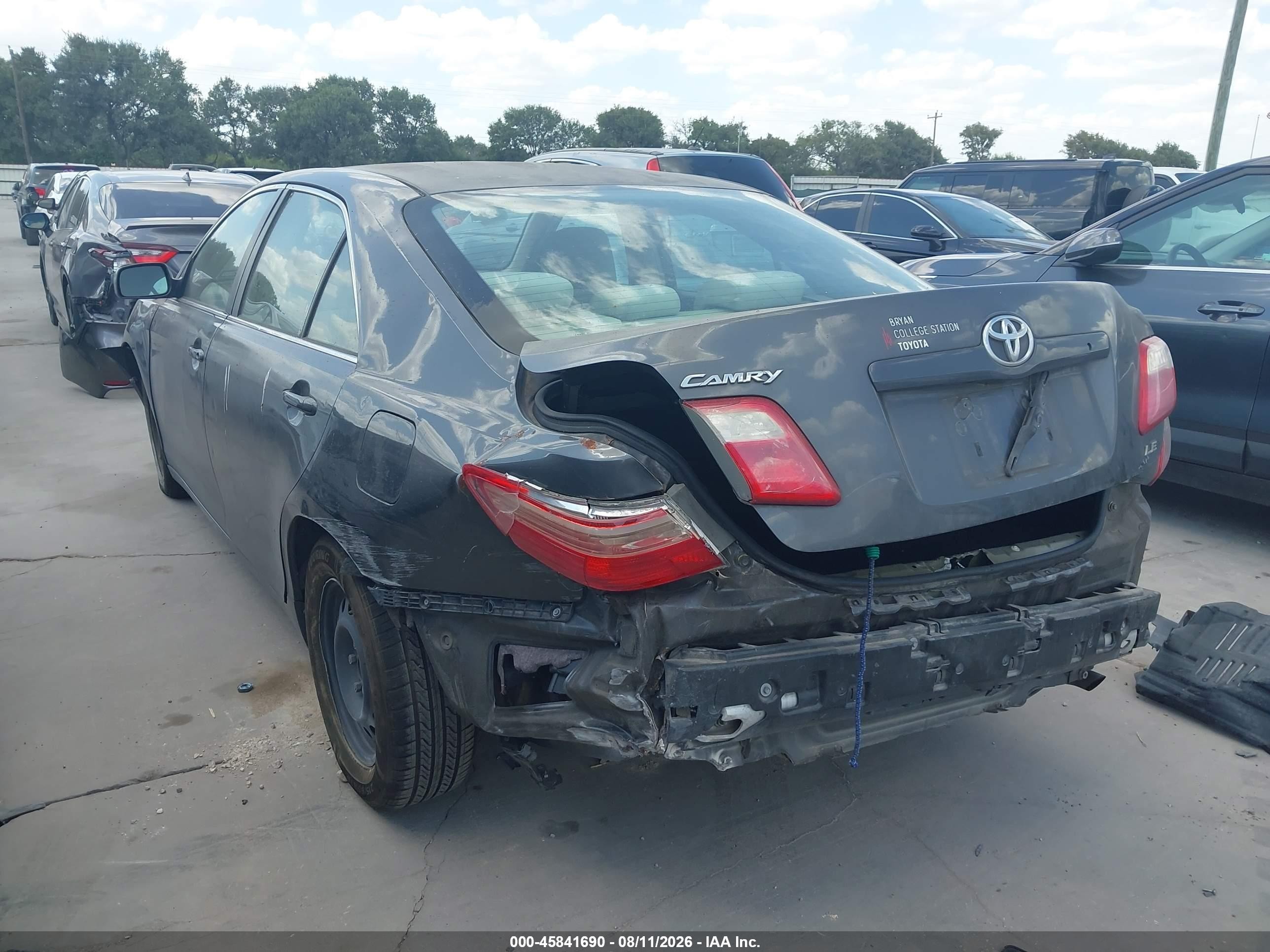 2009 Toyota Camry Le Gray vin: 4T4BE46K59R099853