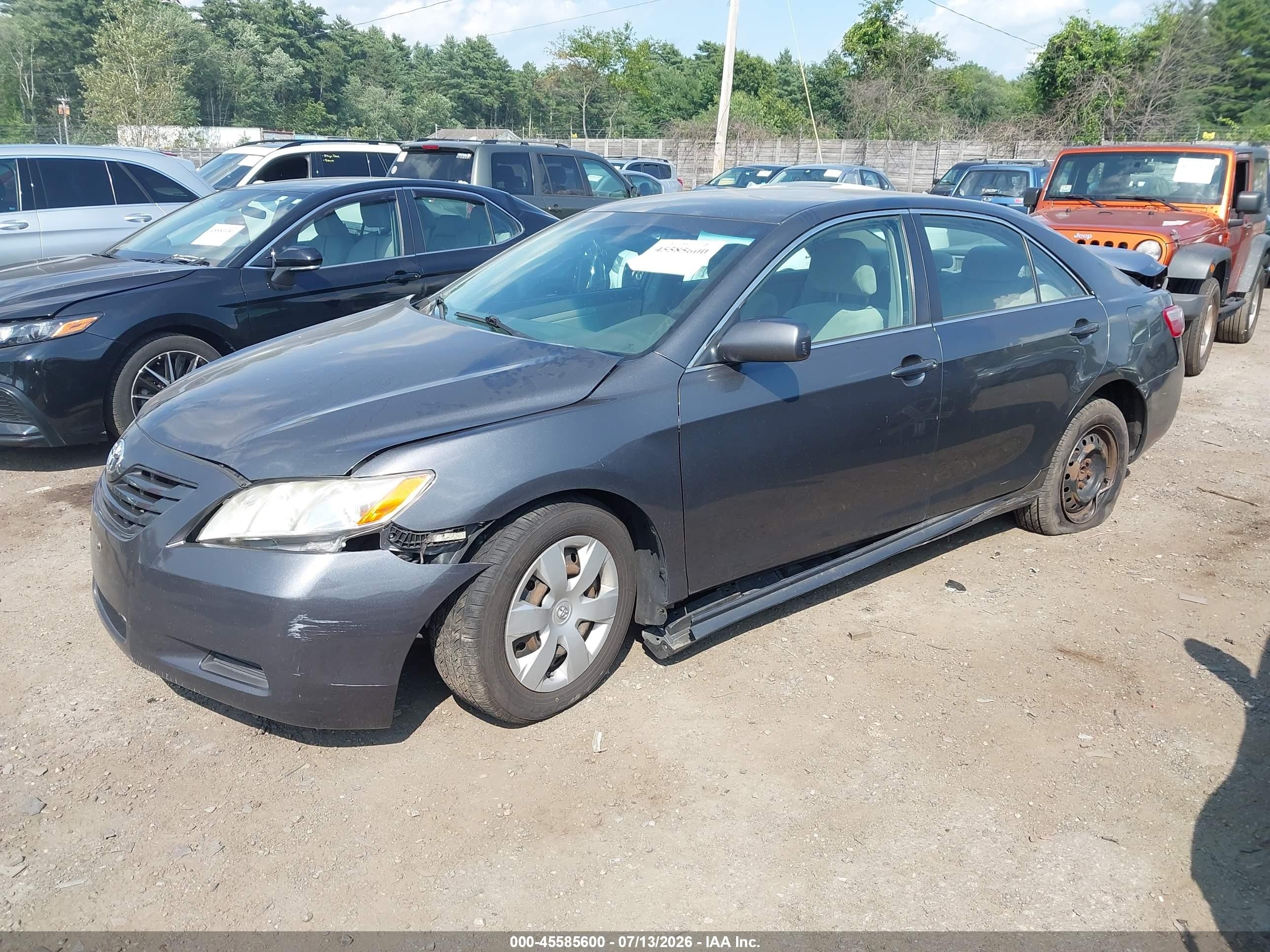 2009 Toyota Camry Le Gray vin: 4T4BE46K59R115372