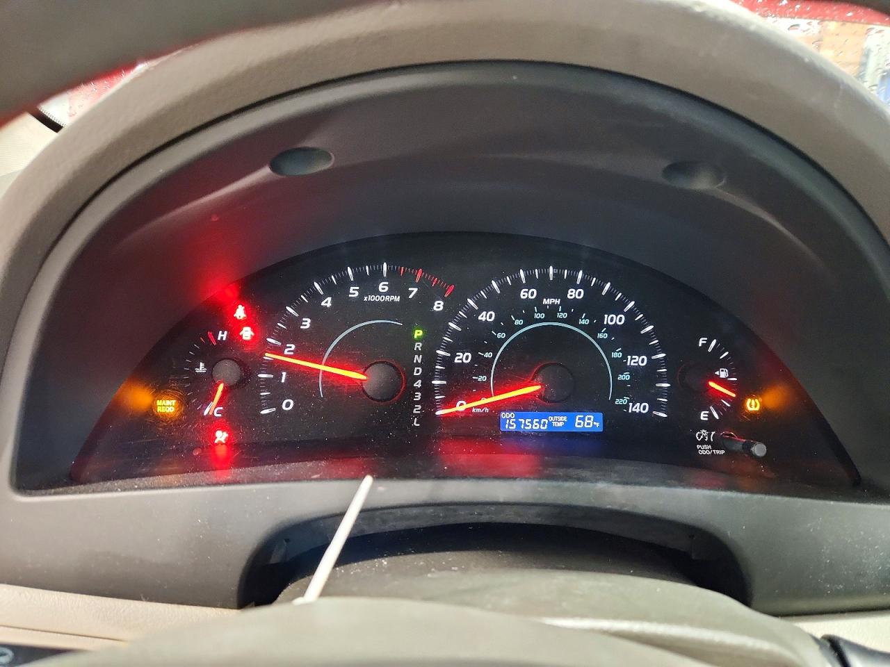2008 Toyota Camry Le Red vin: 4T4BE46K68R015893