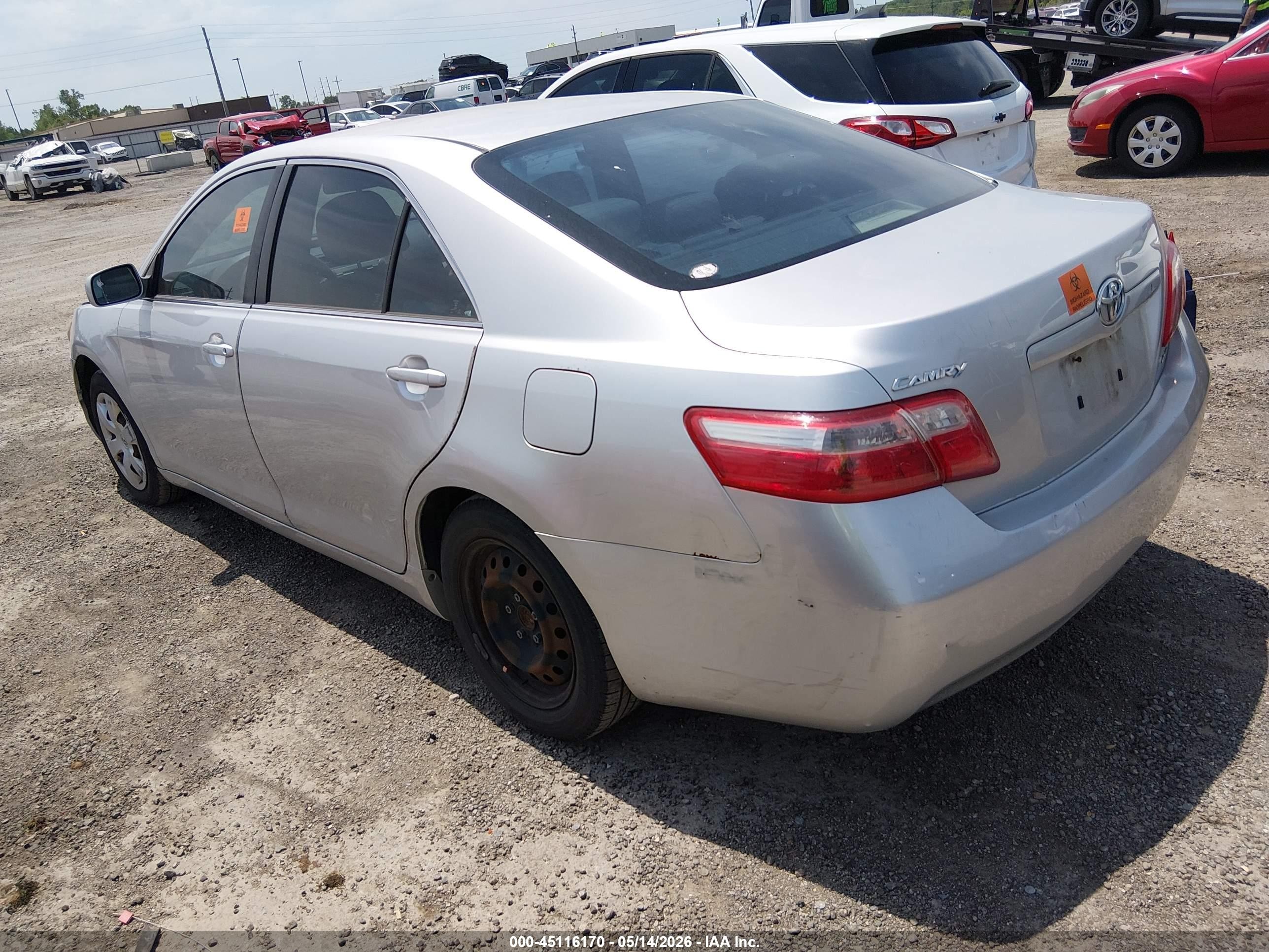 2008 Toyota Camry Le Silver vin: 4T4BE46K68R018213