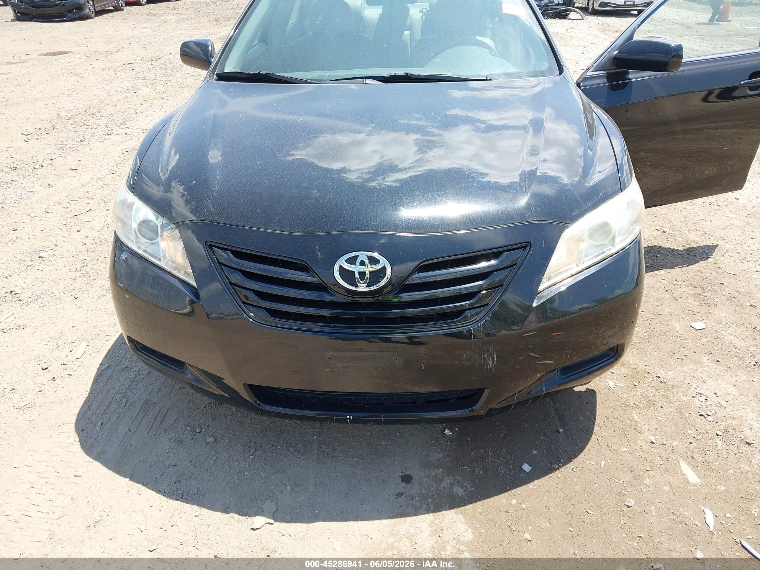 2008 Toyota Camry Le Black vin: 4T4BE46K68R046402