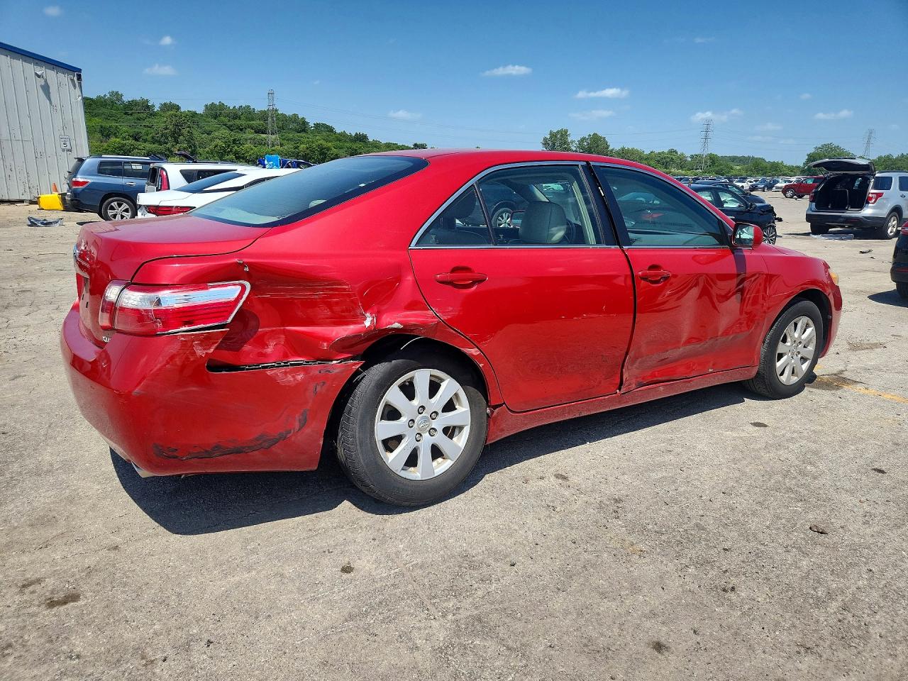 2009 Toyota Camry Xle Red vin: 4T4BE46K69R052184