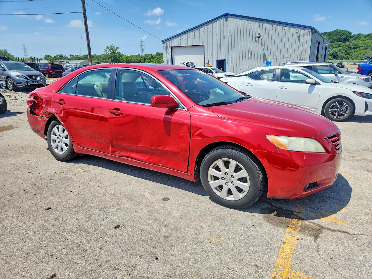 2009 Toyota Camry Xle Red vin: 4T4BE46K69R052184