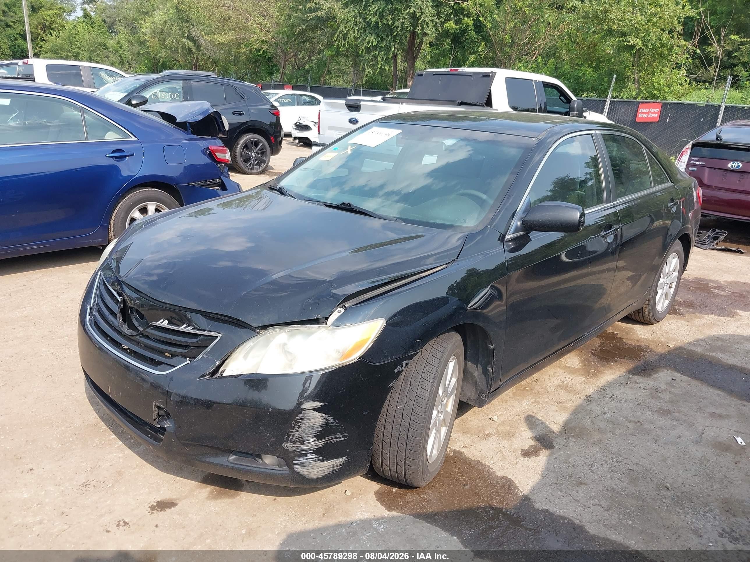 2009 Toyota Camry Xle Черный vin: 4T4BE46K69R067624