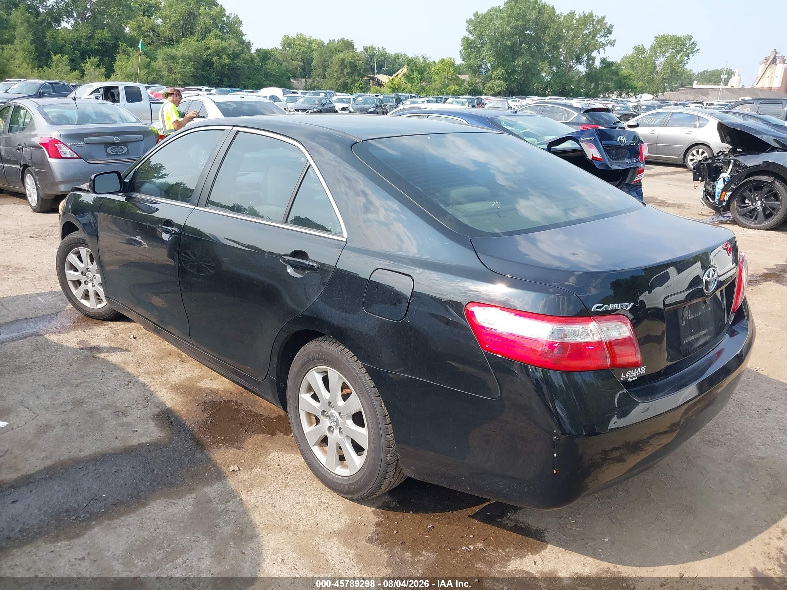 2009 Toyota Camry Xle Черный vin: 4T4BE46K69R067624