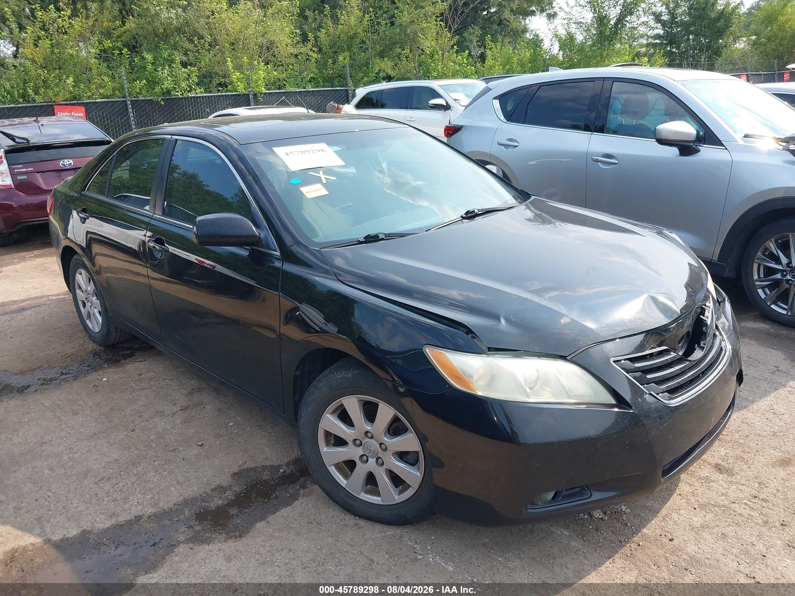 2009 Toyota Camry Xle Black vin: 4T4BE46K69R067624