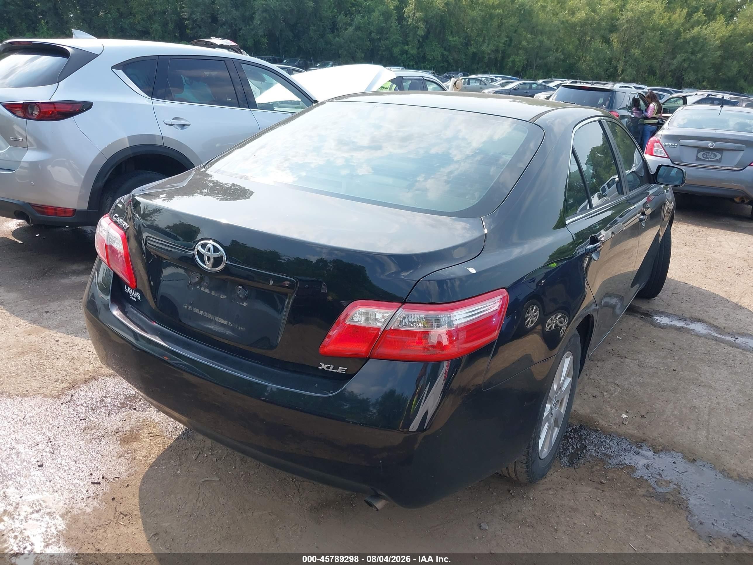 2009 Toyota Camry Xle Черный vin: 4T4BE46K69R067624
