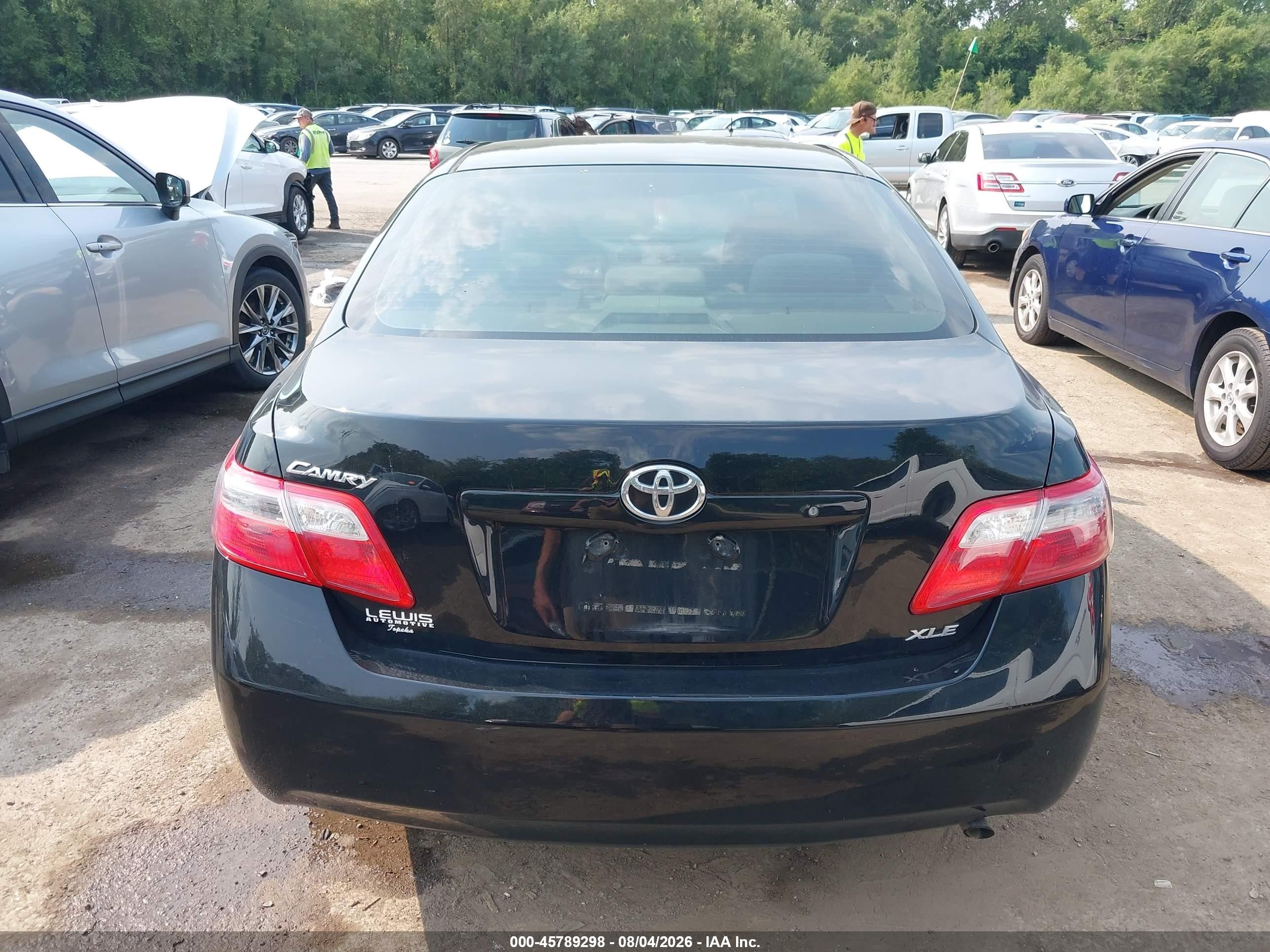 2009 Toyota Camry Xle Черный vin: 4T4BE46K69R067624