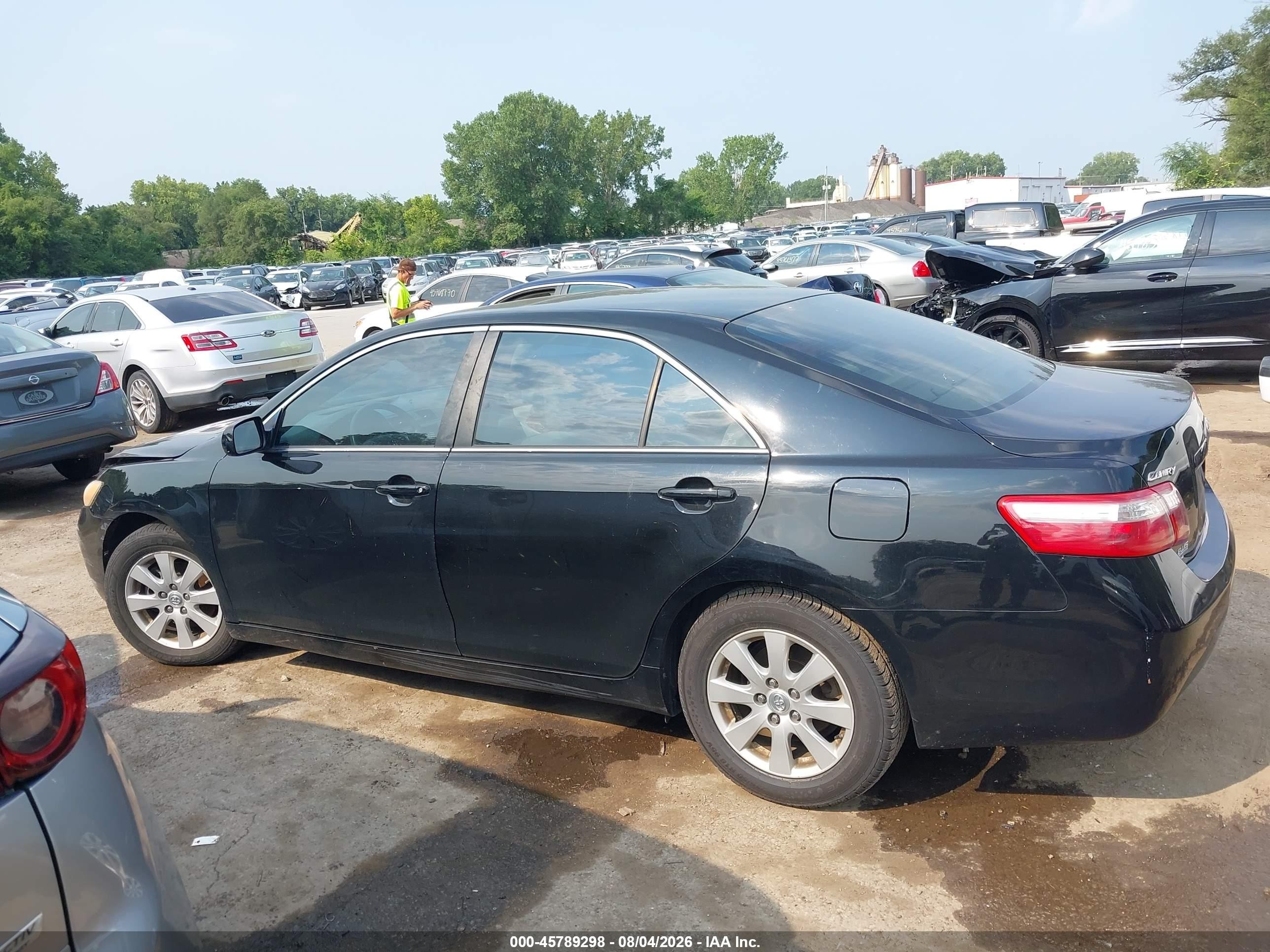 2009 Toyota Camry Xle Черный vin: 4T4BE46K69R067624