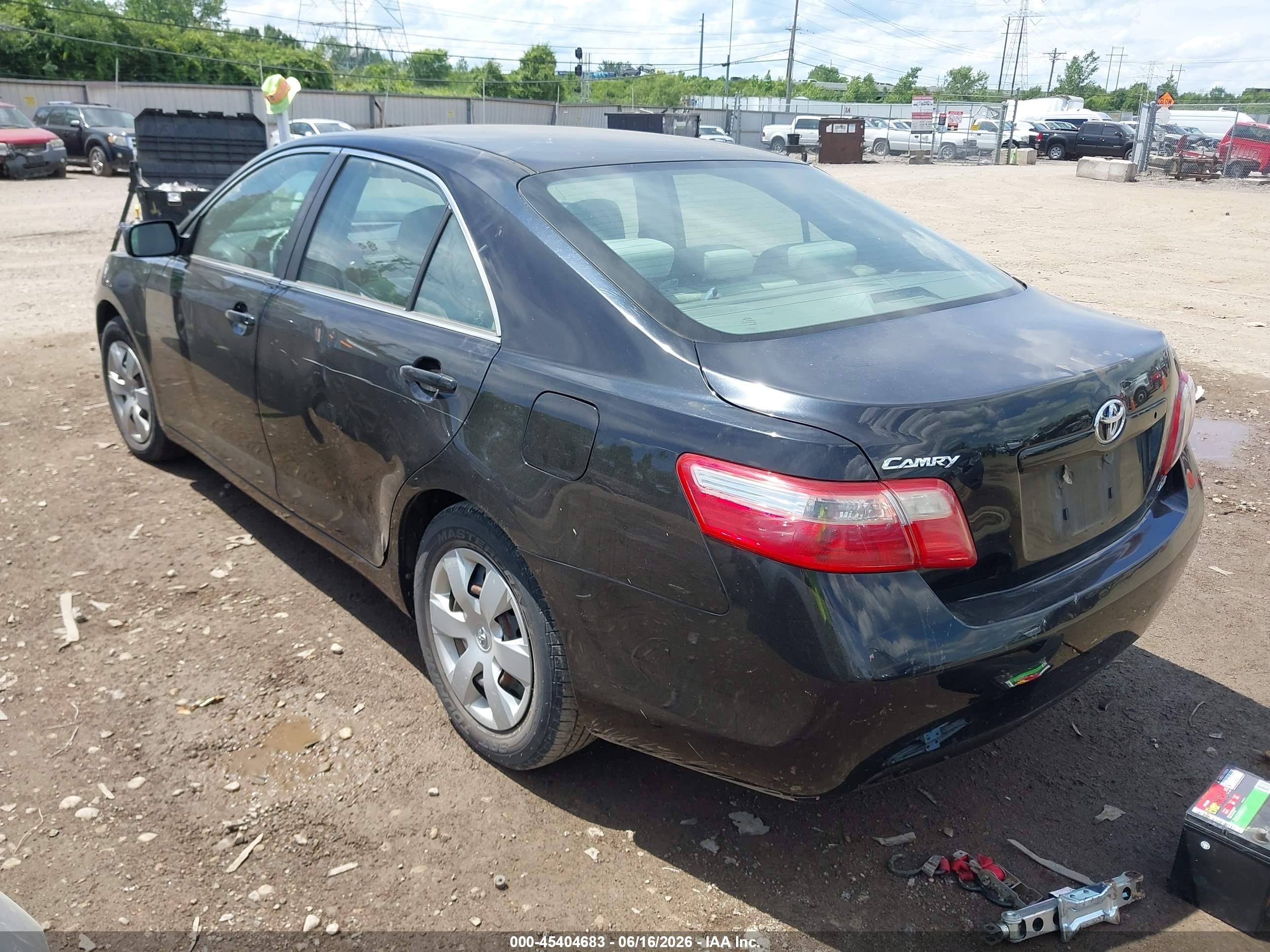 2009 Toyota Camry Le Black vin: 4T4BE46K69R068627