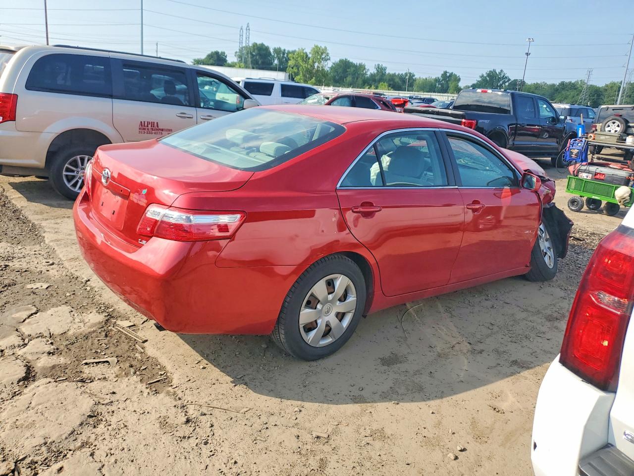 2009 Toyota Camry Le Red vin: 4T4BE46K69R082172