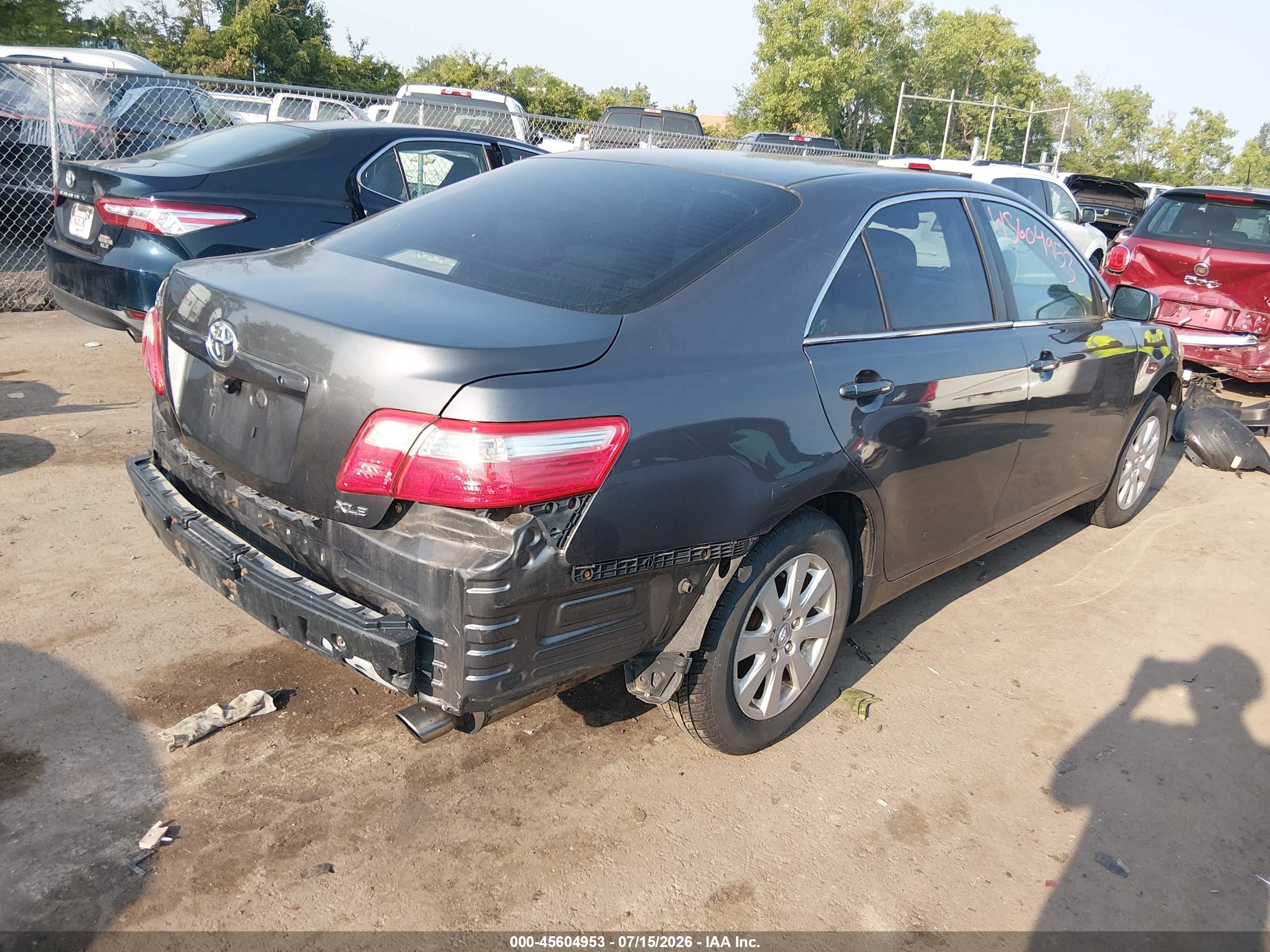2009 Toyota Camry Xle Gray vin: 4T4BE46K69R105370