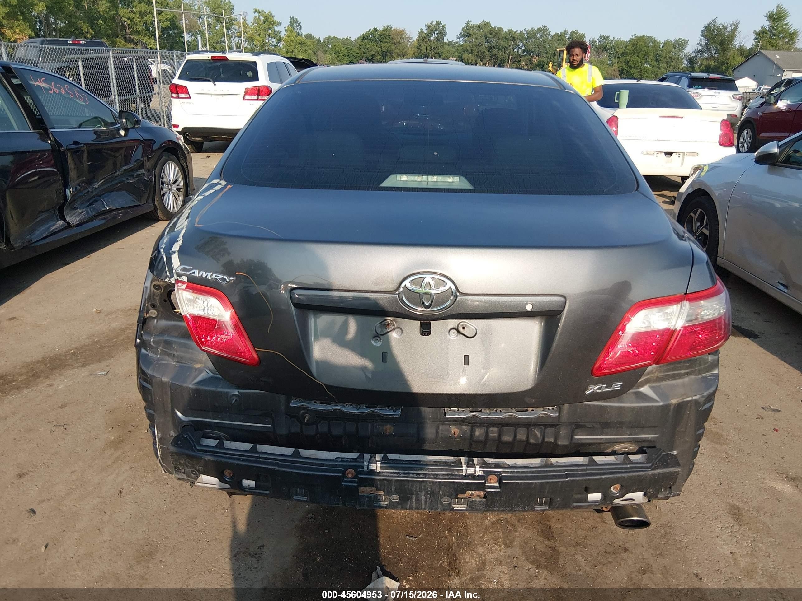 2009 Toyota Camry Xle Gray vin: 4T4BE46K69R105370