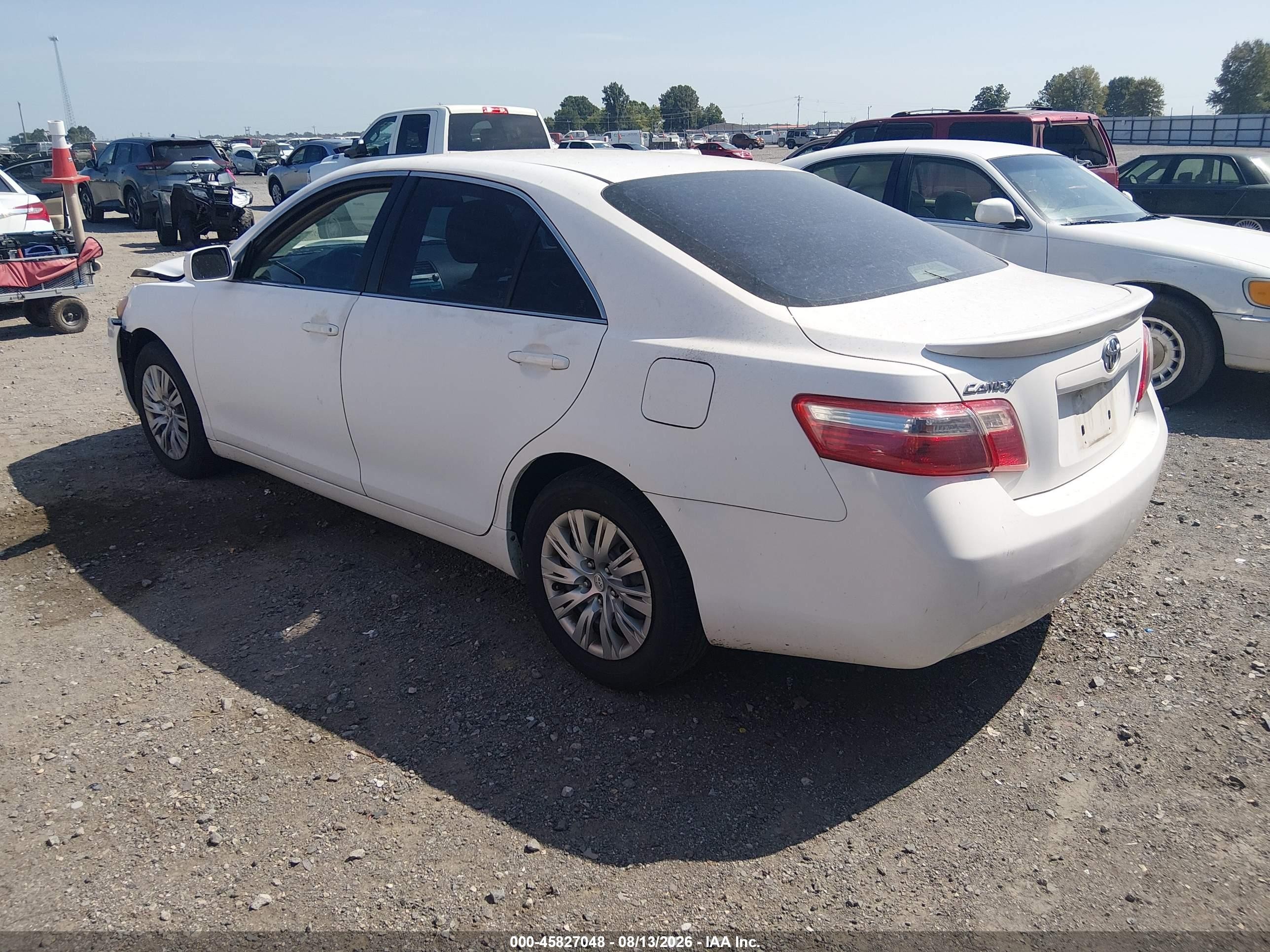 2009 Toyota Camry Le White vin: 4T4BE46K69R135758