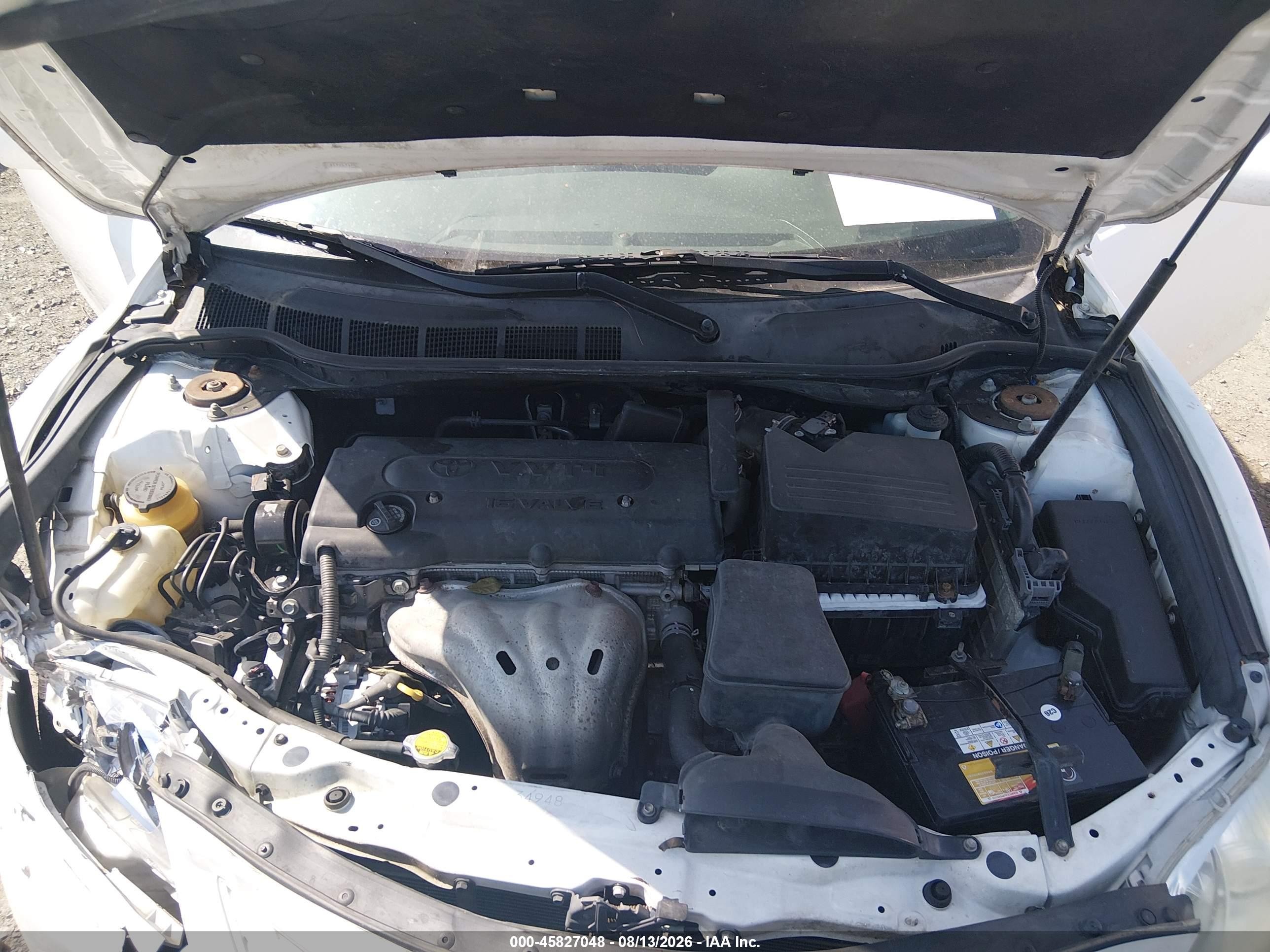 2009 Toyota Camry Le White vin: 4T4BE46K69R135758