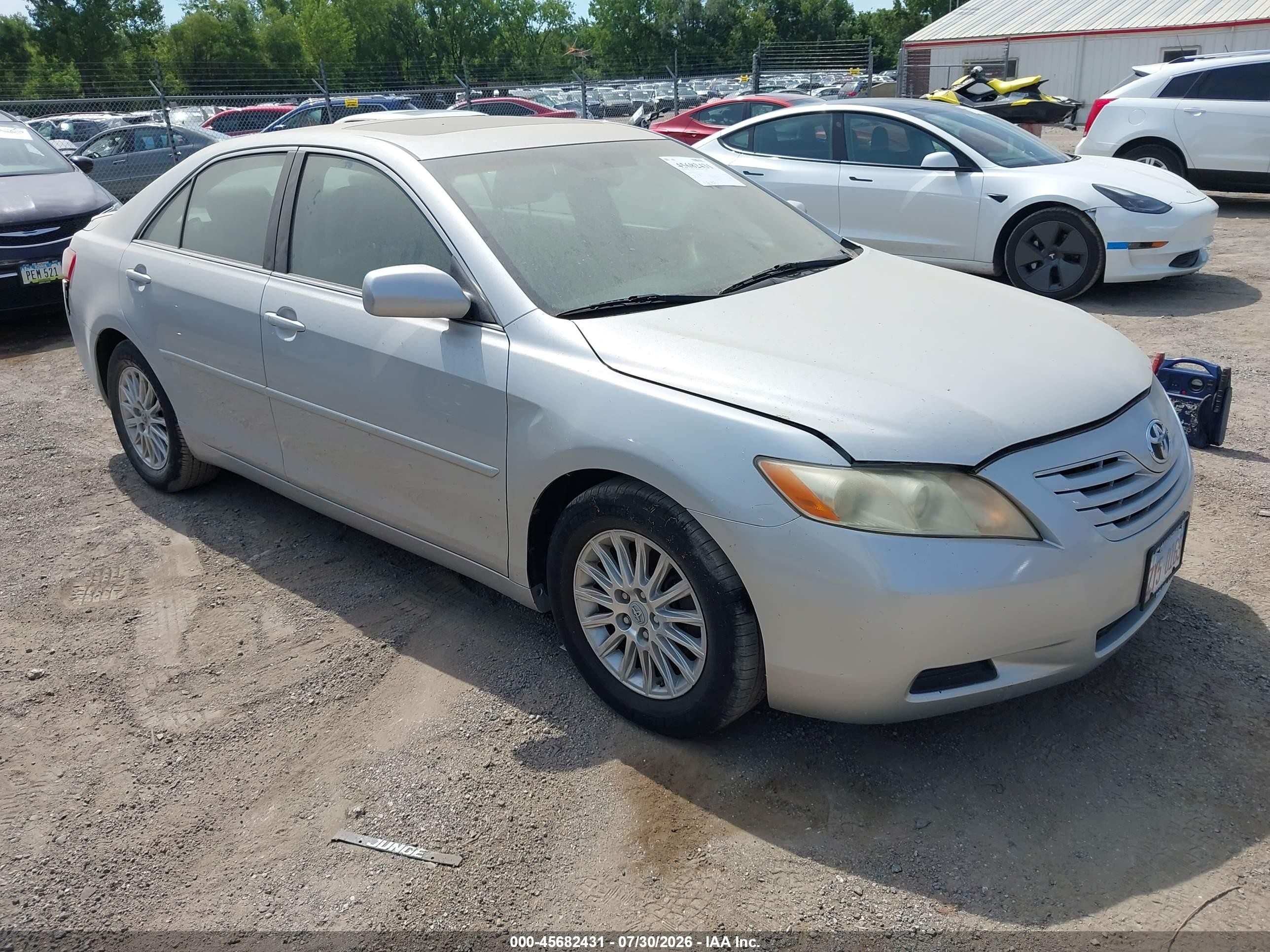 2007 Toyota Camry Le Gray vin: 4T4BE46K77R001791